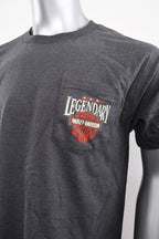 Licensed Product Mens Pocket Label II Pocket Charcoal Short Sleeve T-Shirt