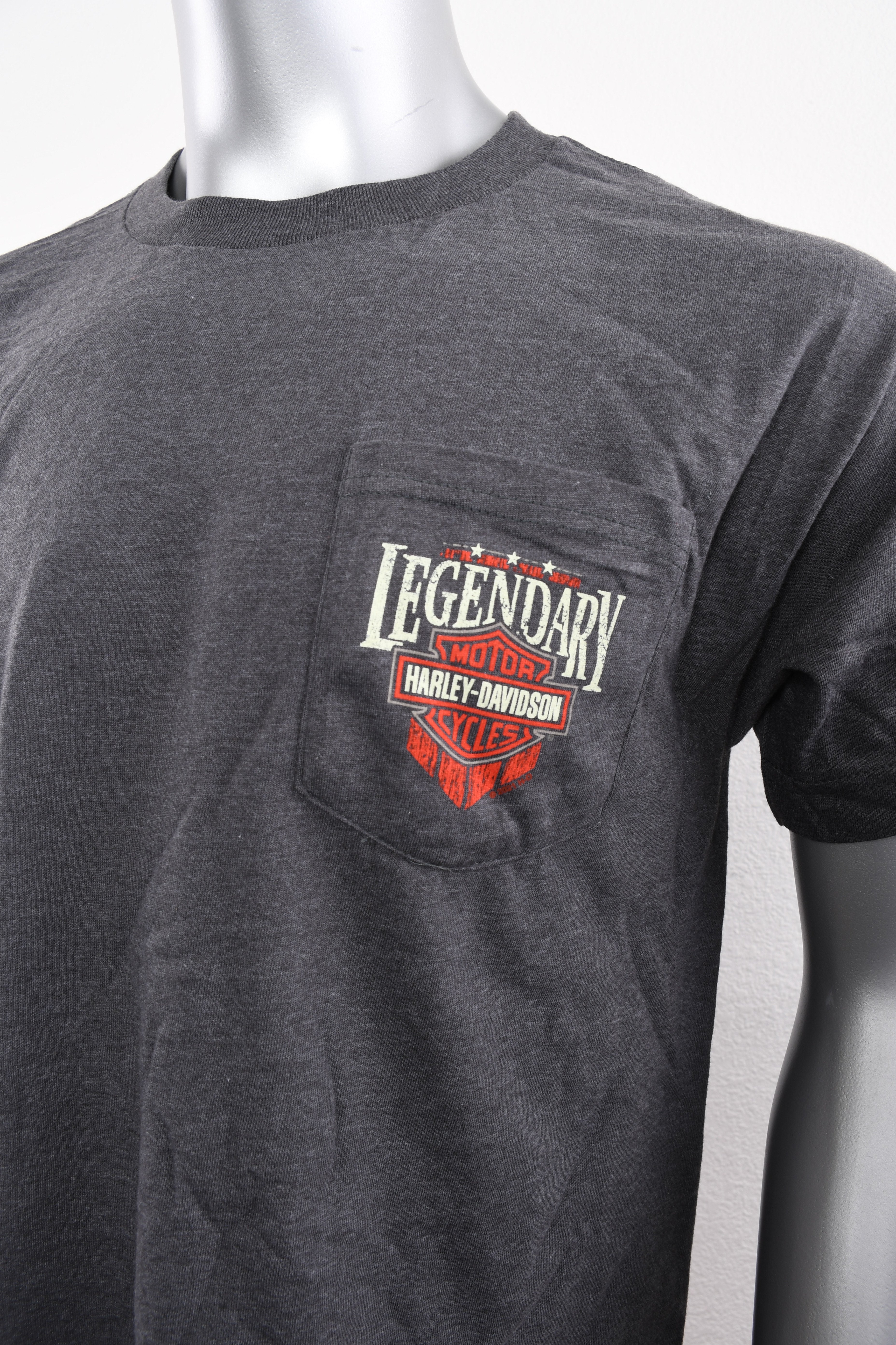 Licensed Product Mens Pocket Label II Pocket Charcoal Short Sleeve T-Shirt