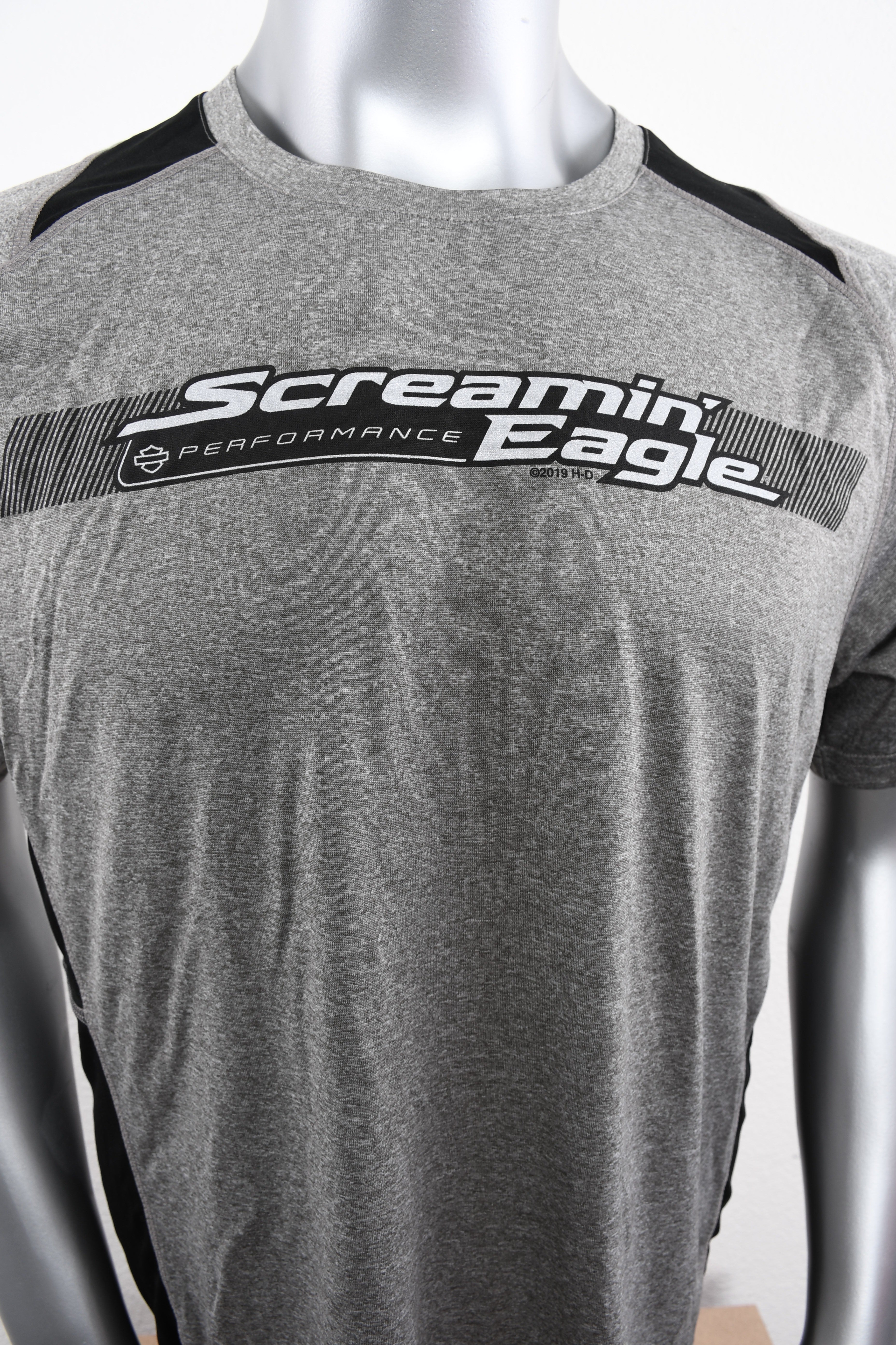 Licensed Product Mens Screamin Eagle Lines Grey Short Sleeve T-Shirt
