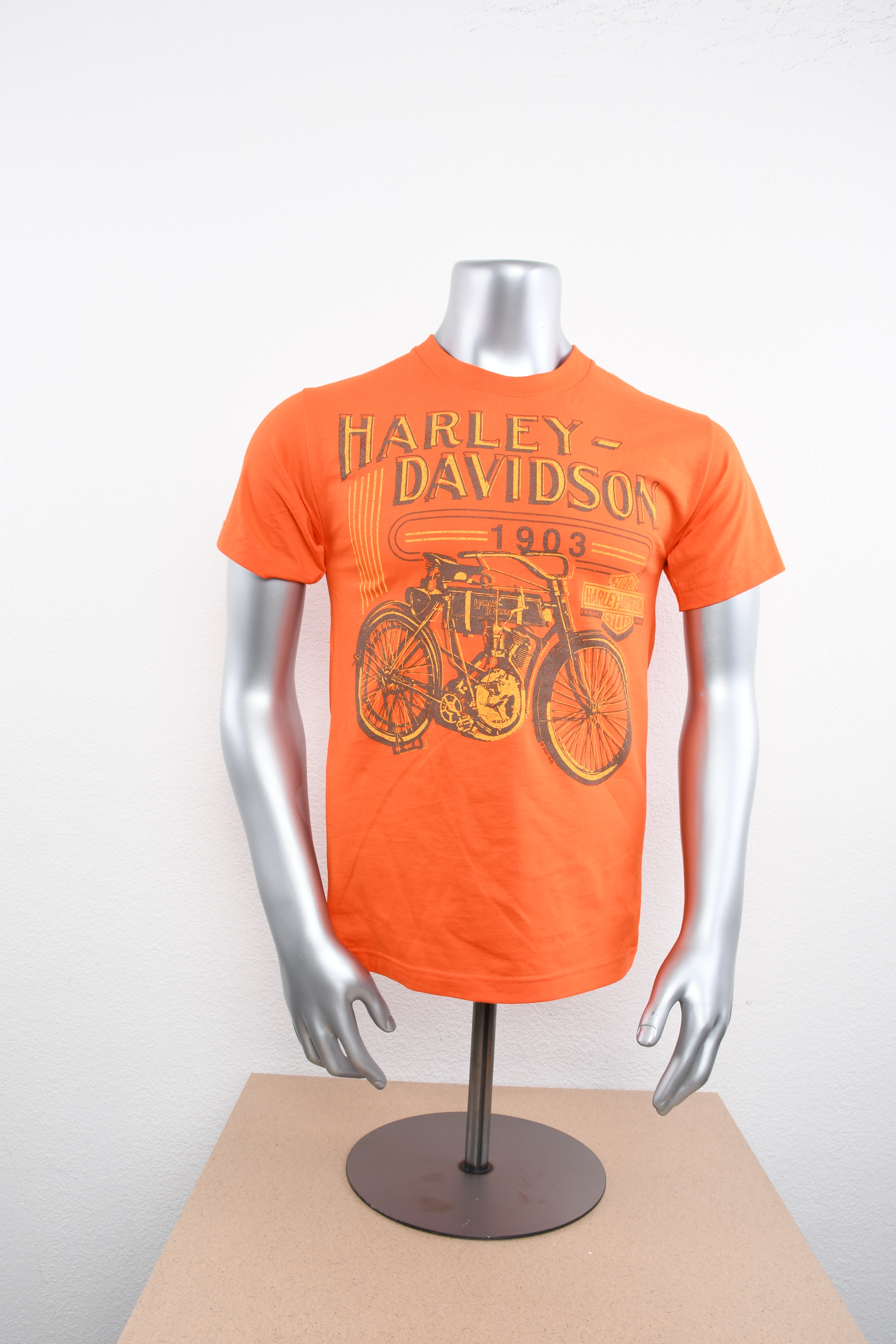 Licensed Product Mens Back In The Day Motorcycle Orange Short Sleeve T-Shirt Main image