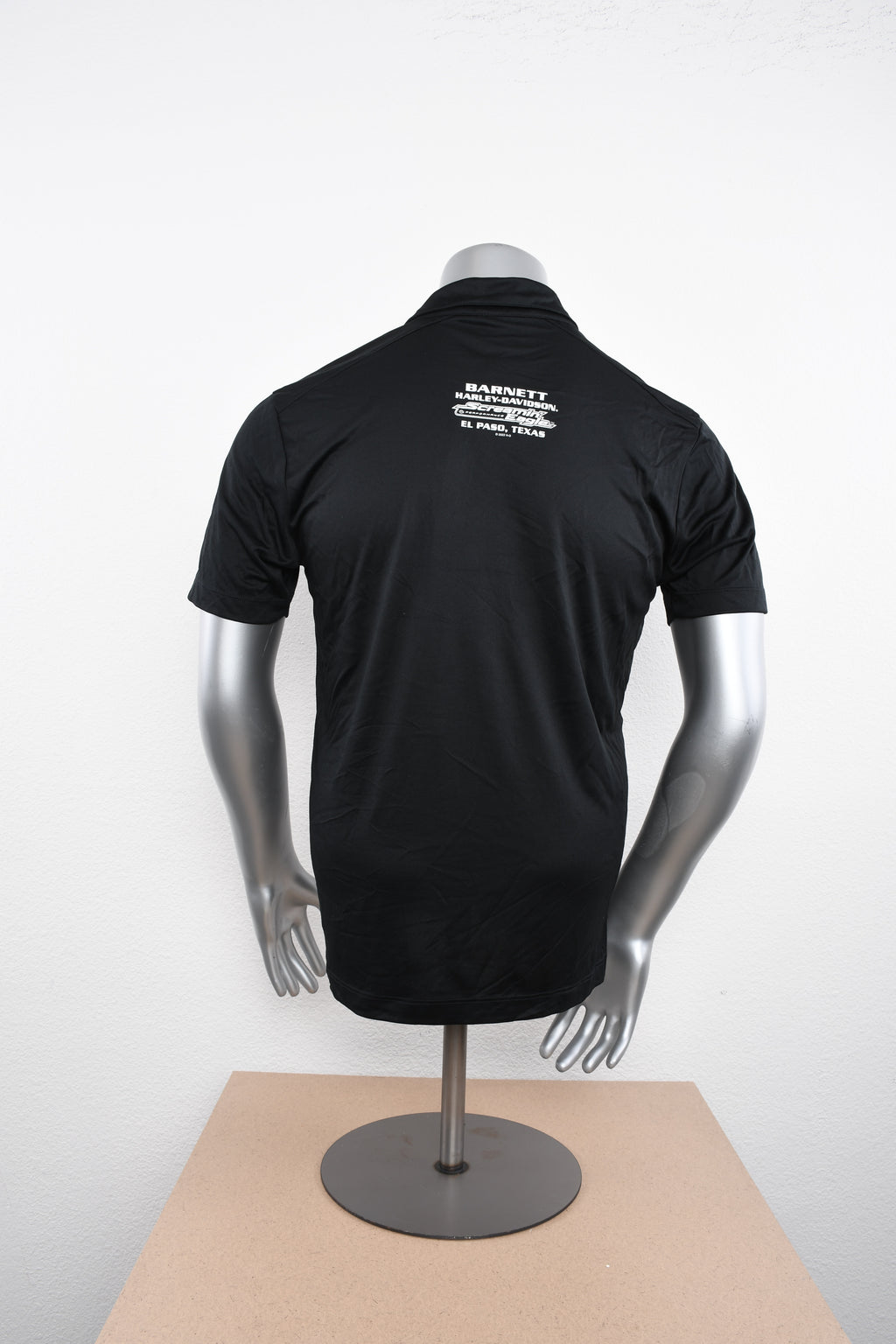 Licensed Product Mens Screamin Eagle Splice Performance Black Short Sleeve Polo