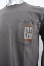 Licensed Product Mens Pkt II Pocket Charcoal Short Sleeve T-Shirt