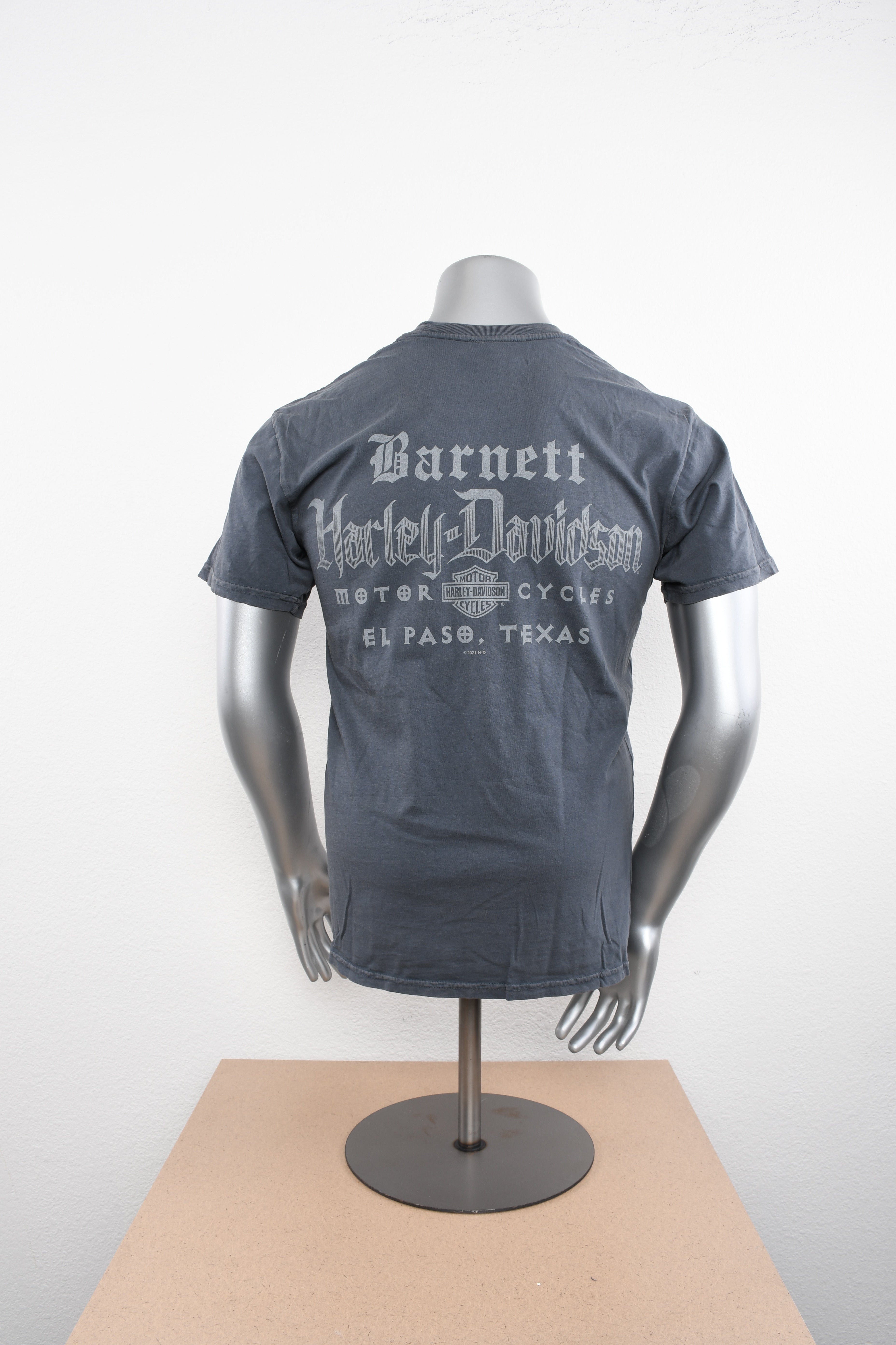 Licensed Product Mens HiD Willie G Skull Dyed Grey Short Sleeve T-Shirt