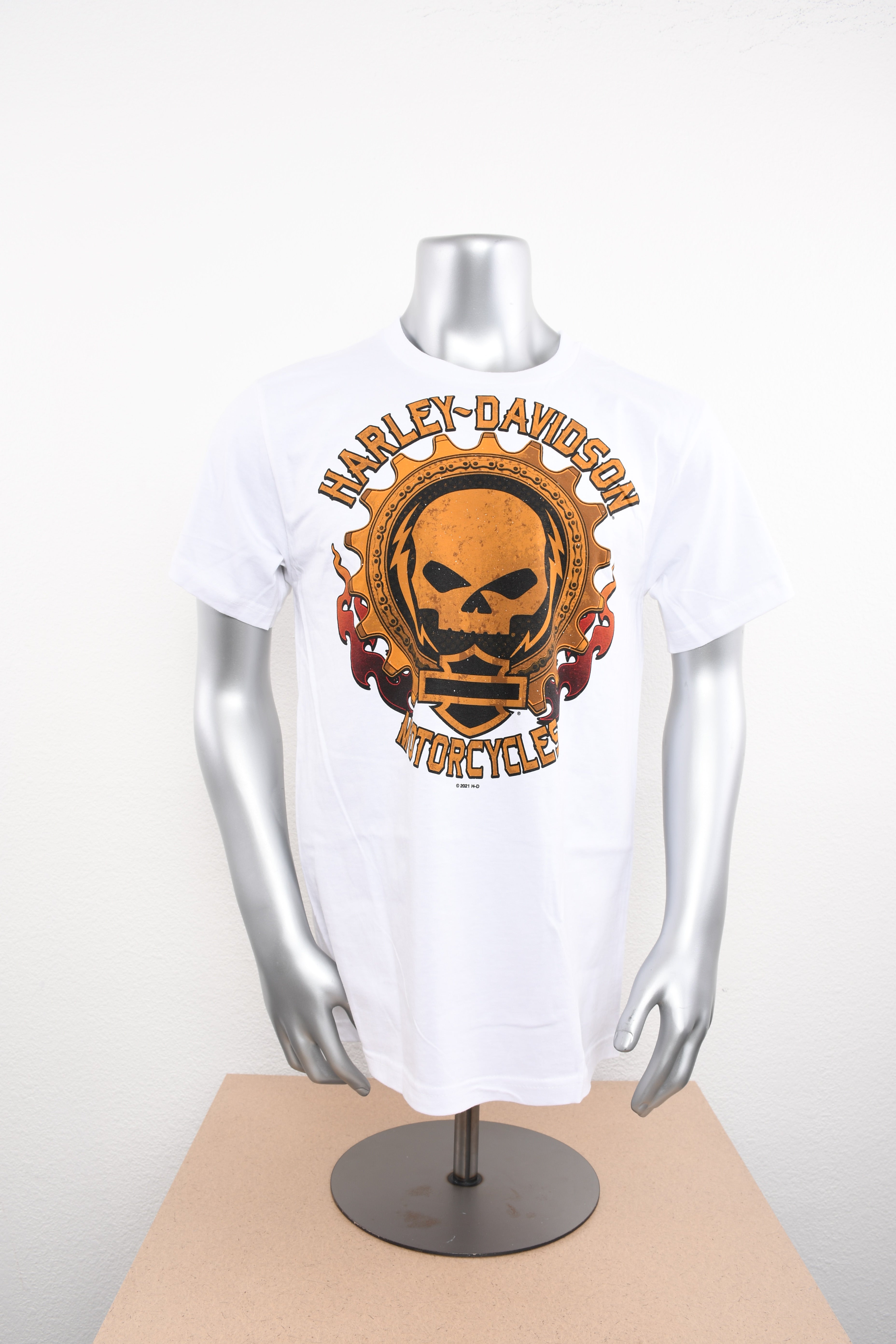 Licensed Product Mens Warm Willie G Skull White Short Sleeve T-Shirt Main image