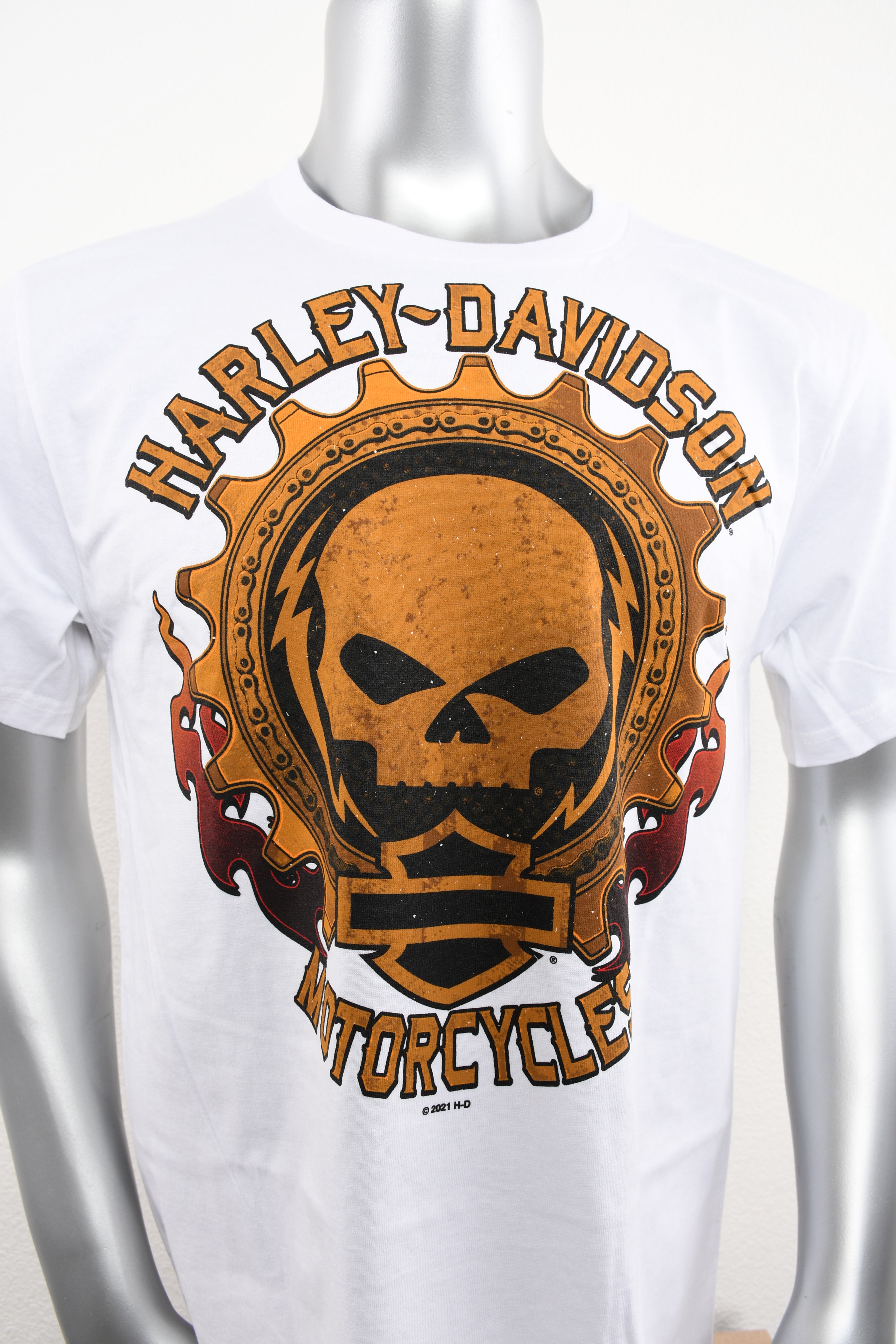 Licensed Product Mens Warm Willie G Skull White Short Sleeve T-Shirt Secondary image