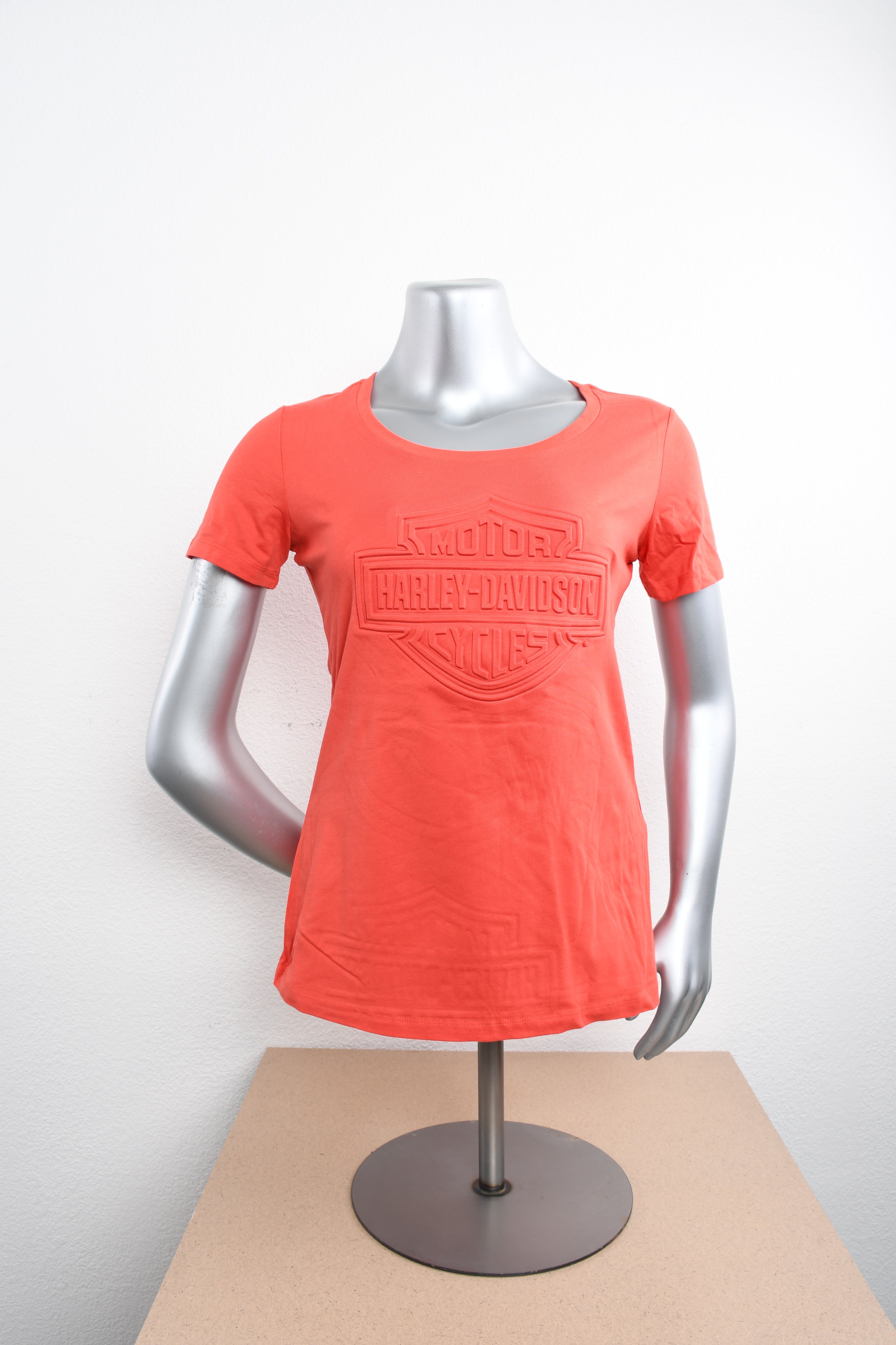 Licensed Product Womens Embossed Logo Coral Short Sleeve T-Shirt Main image