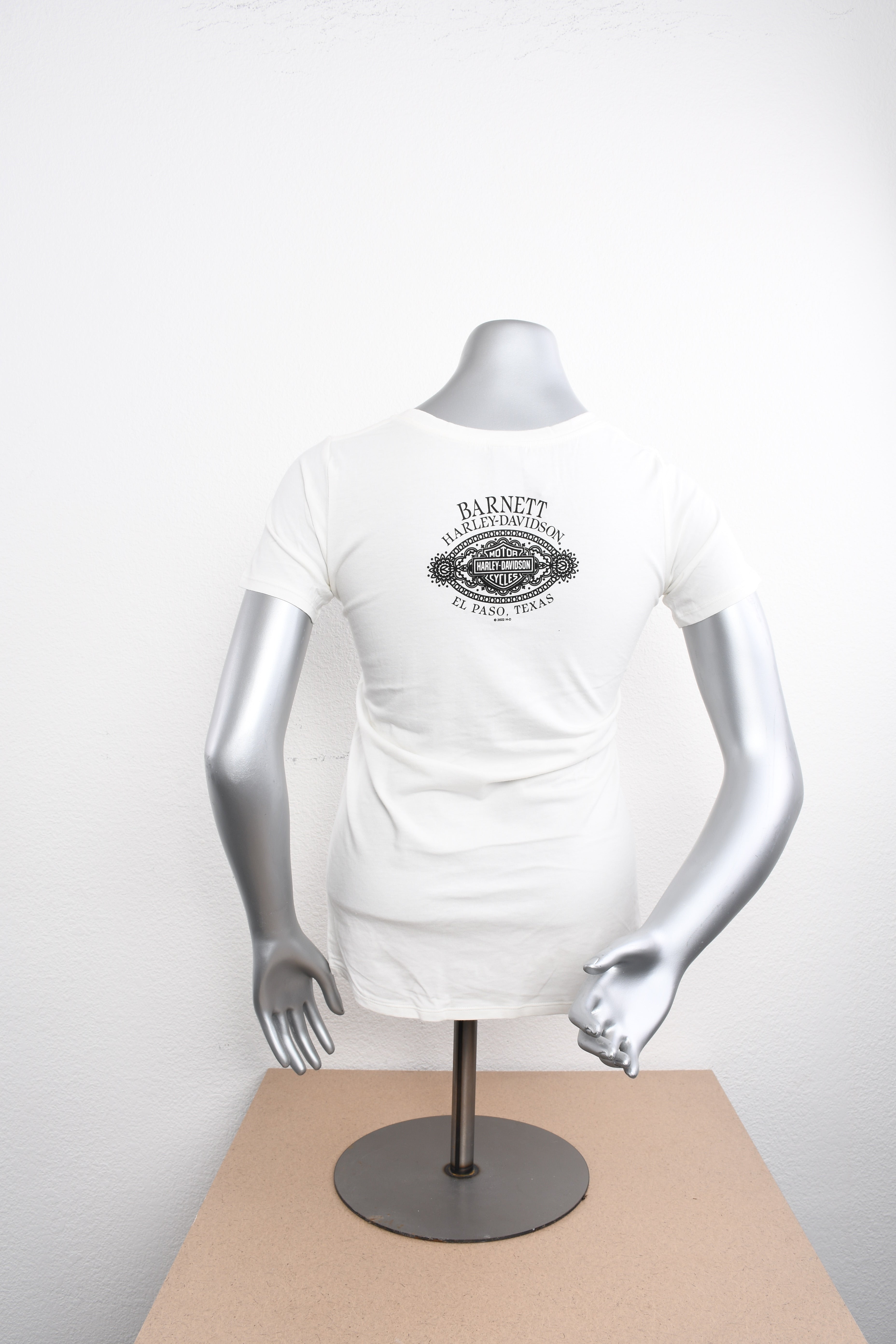 Licensed Product Womens Intermix Winged White Short Sleeve T-Shirt