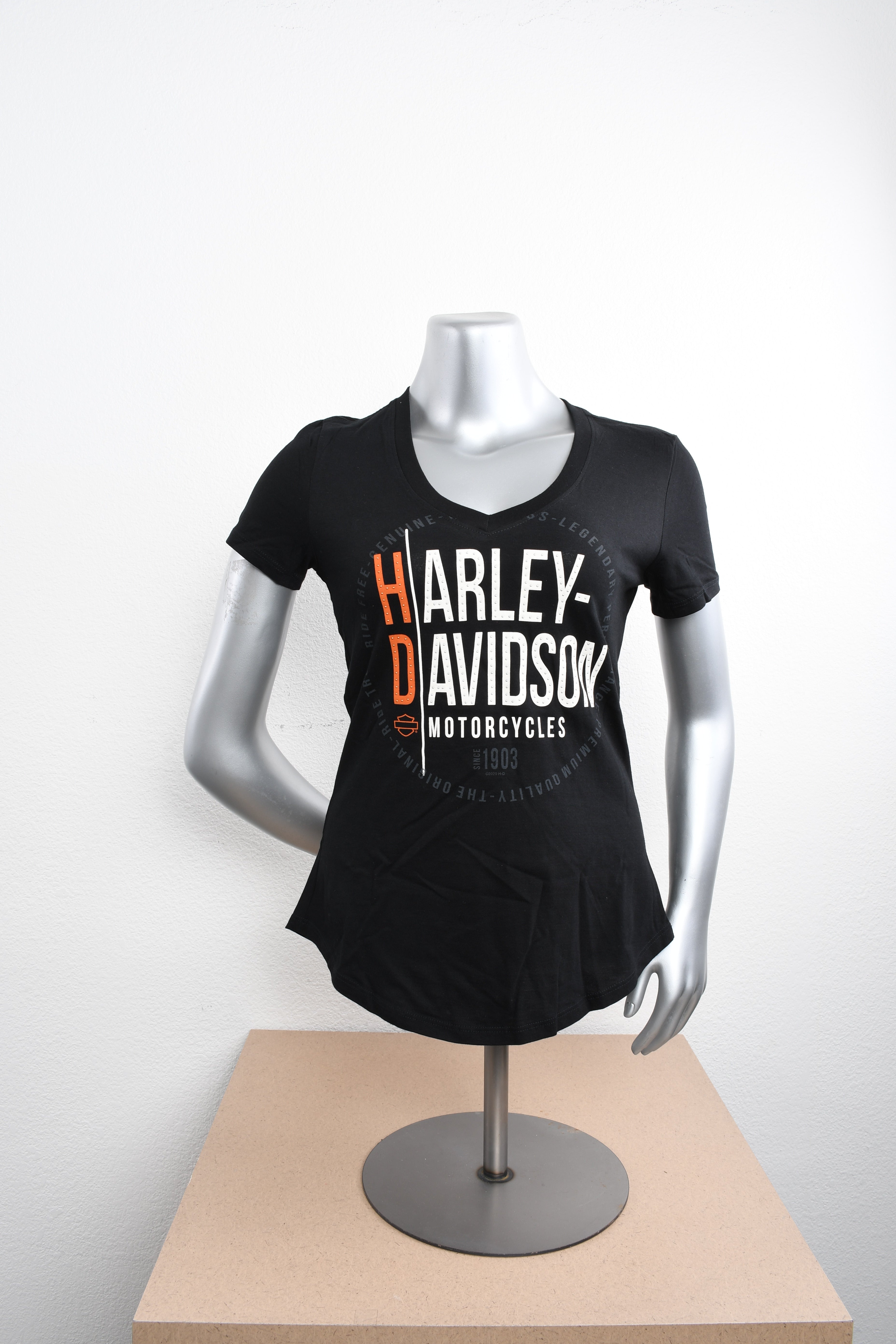 Licensed Product Womens Gifted Name V-Neck Black Short Sleeve T-Shirt Main image