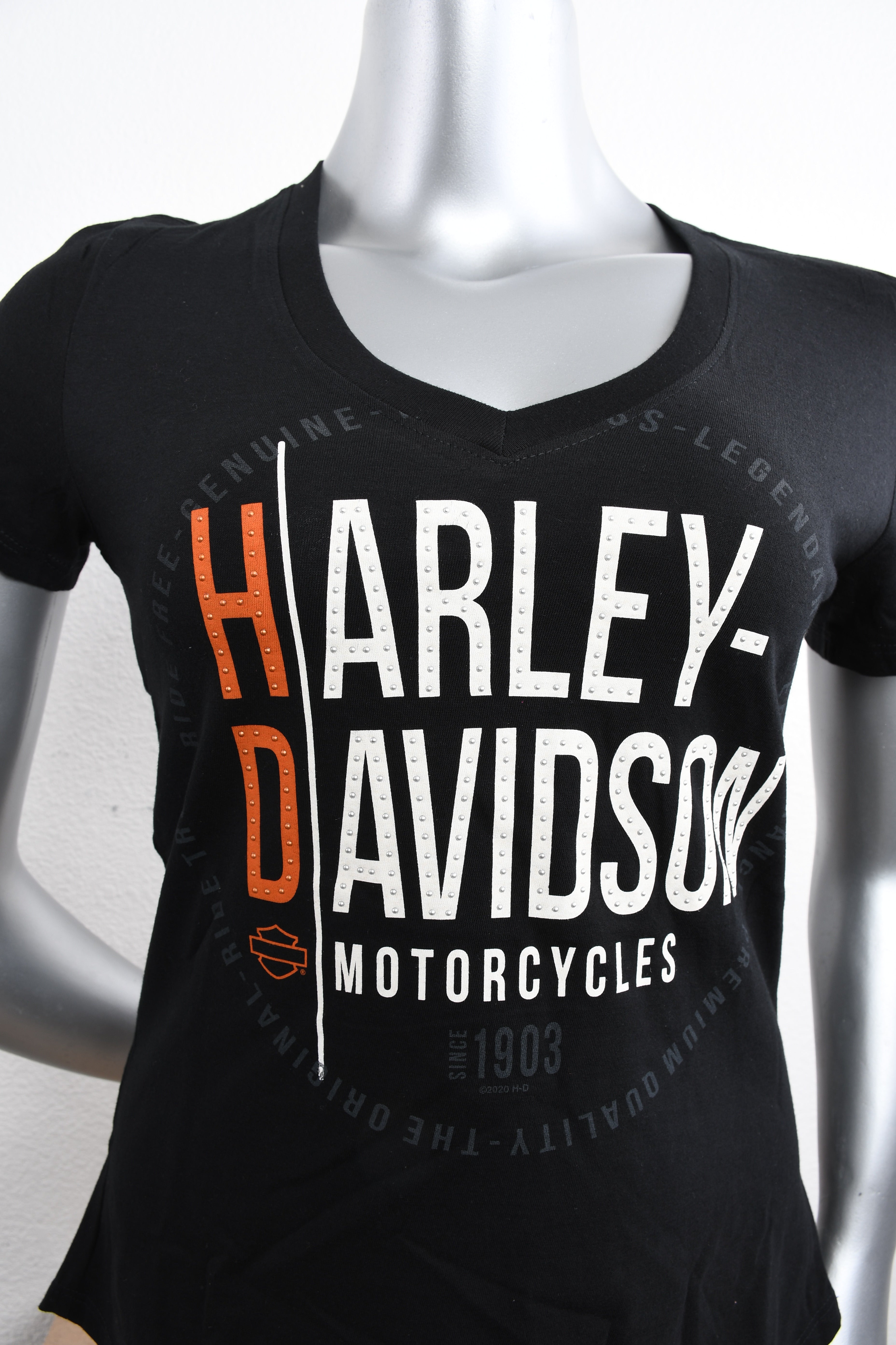 Licensed Product Womens Gifted Name V-Neck Black Short Sleeve T-Shirt Secondary image