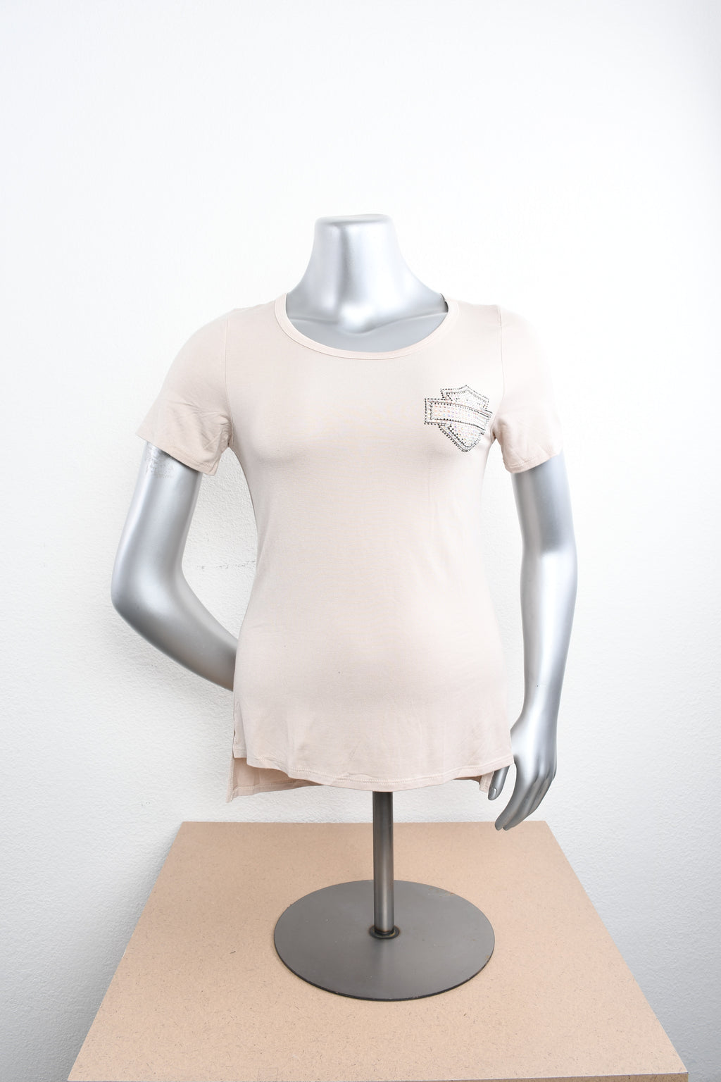 Licensed Product Womens BNS Hi-Lo Hem Sleepy Tan Short Sleeve T-Shirt