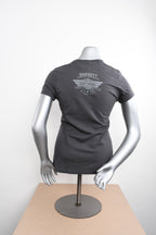 Licensed Product Womens Zealous Skull Pistons Charcoal Short Sleeve T-Shirt