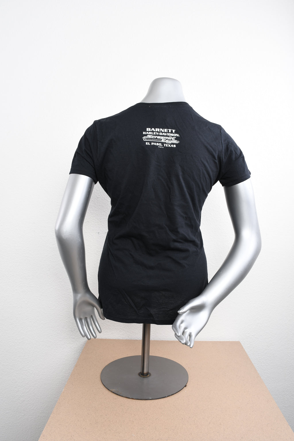 Licensed Product Womens Screamin Eagle V-Neck Black Short Sleeve T-Shirt