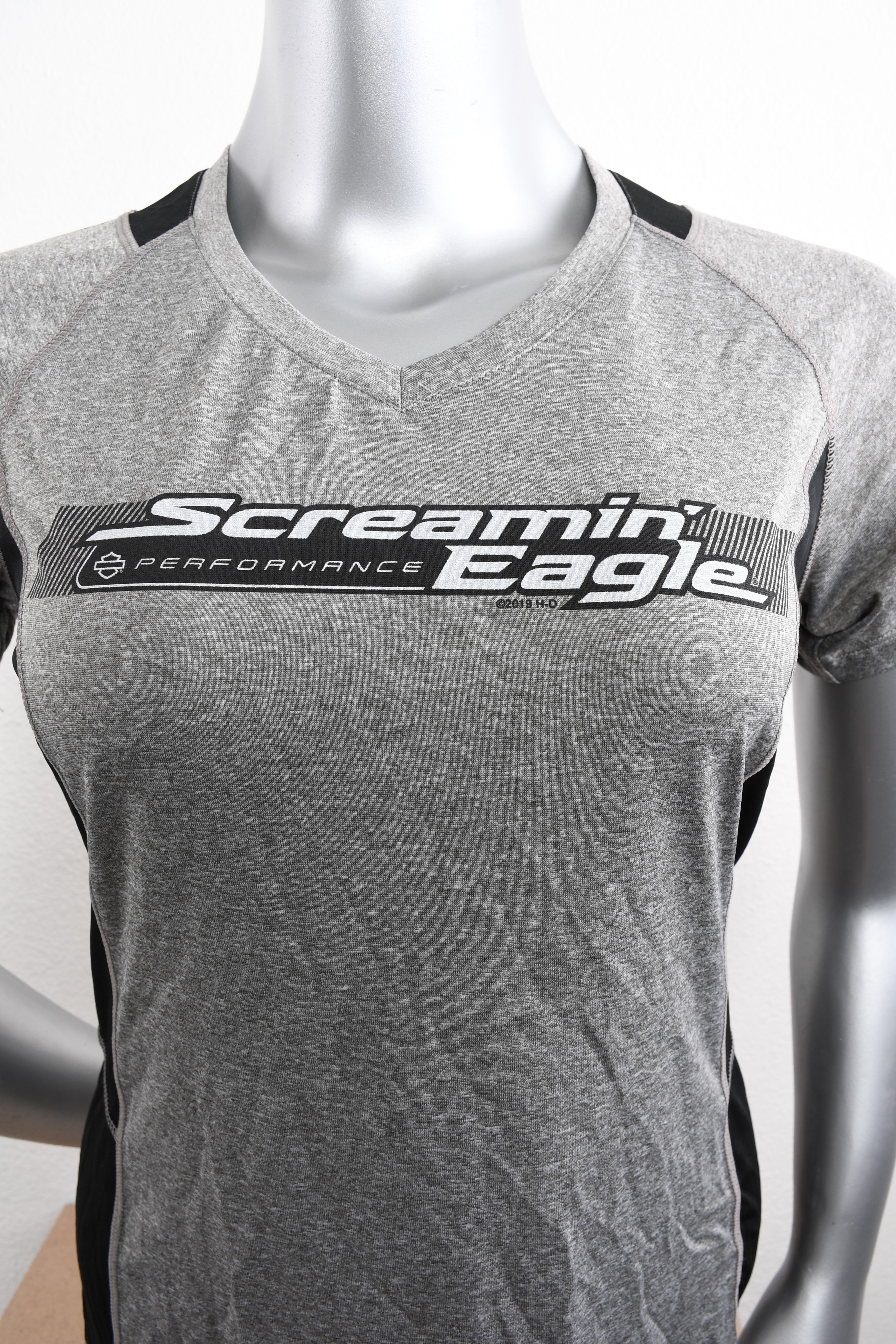 Licensed Product Womens Screamin Eagle Lines Grey Short Sleeve T-Shirt Secondary image