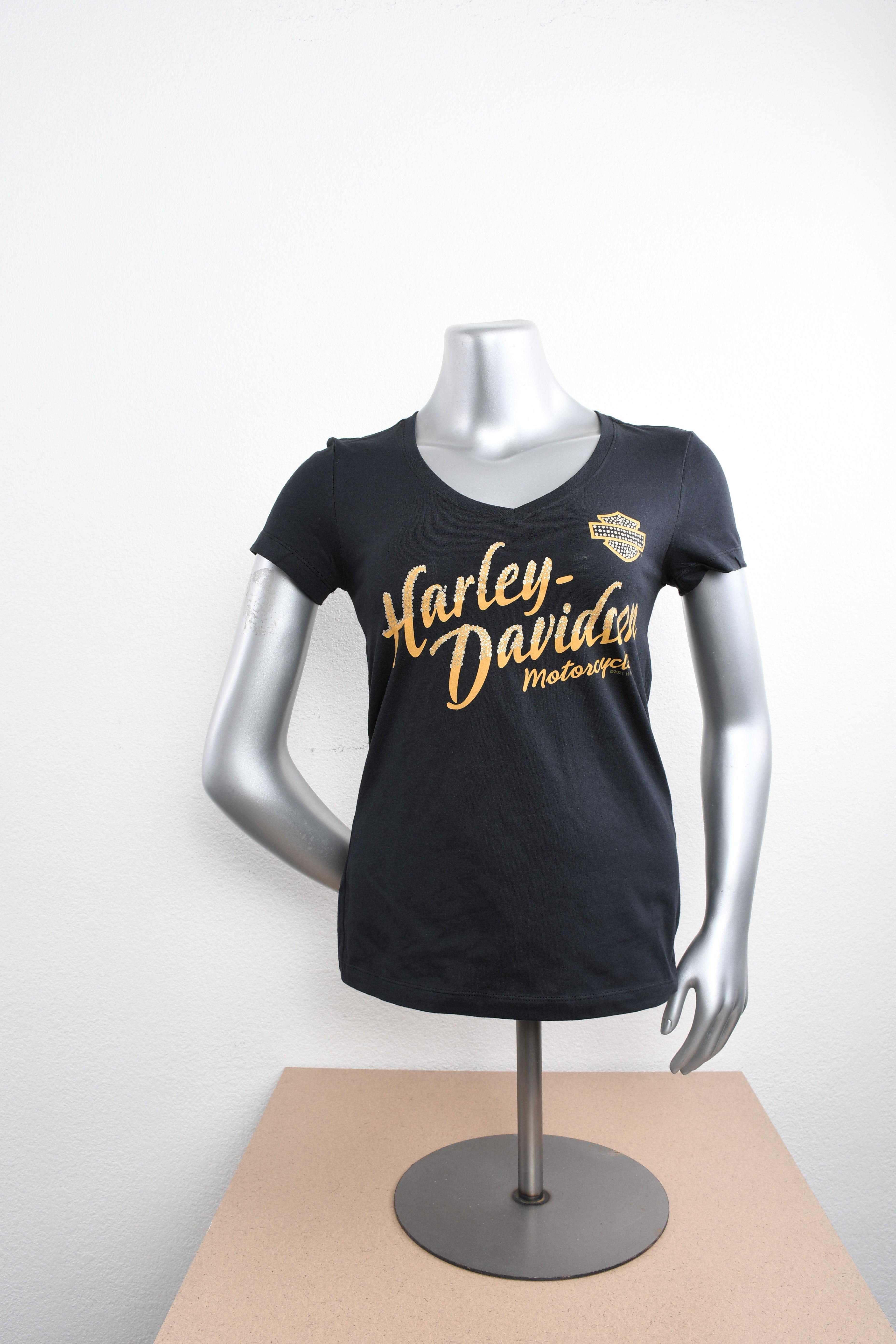 Licensed Product Womens Serene V-Neck Black Short Sleeve T-Shirt