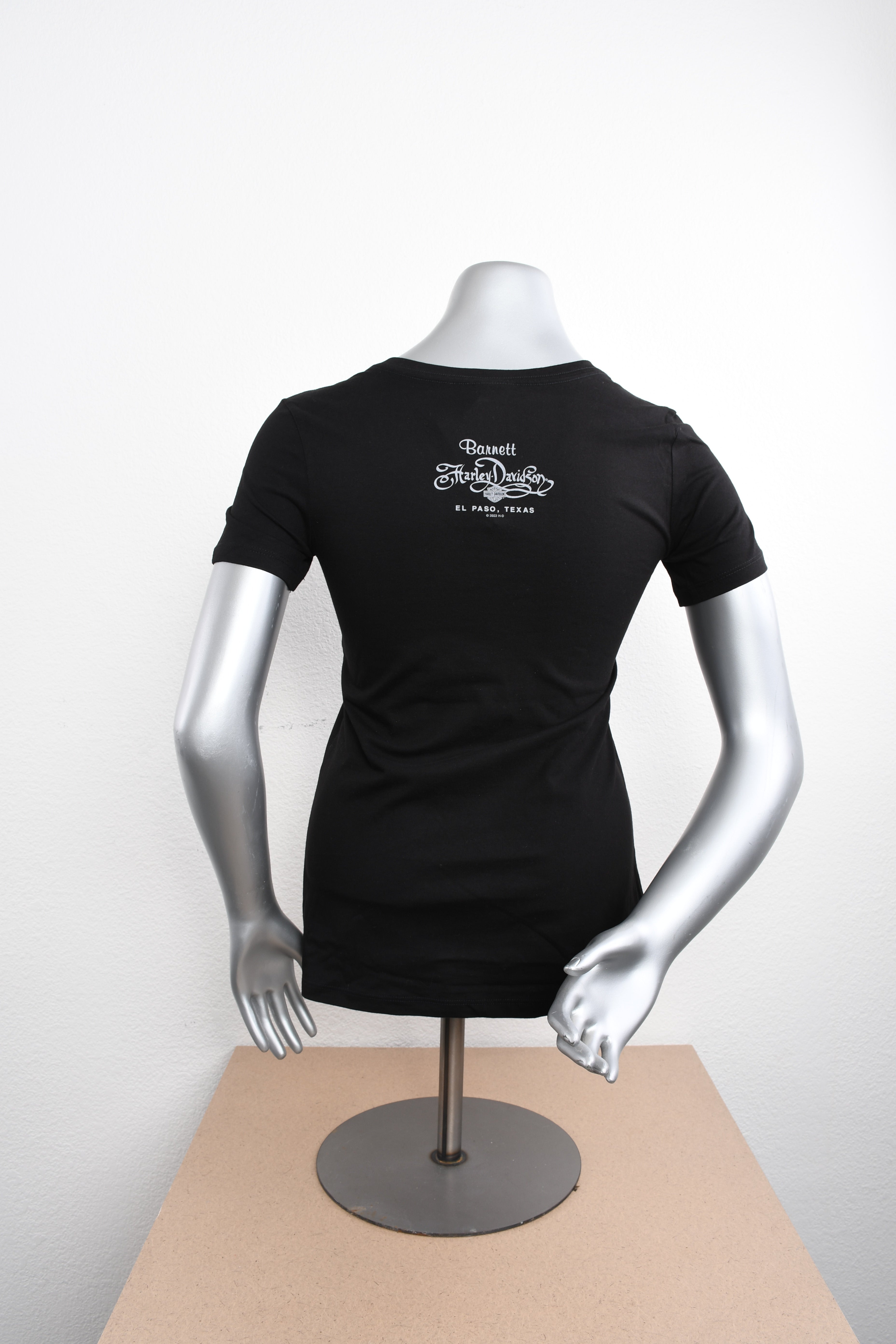 Licensed Product Womens Knack Wings V-Neck Black Short Sleeve T-Shirt