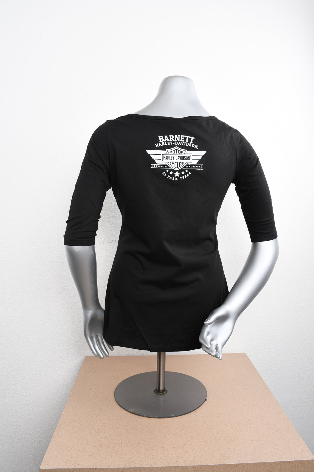 Licensed Product Womens Grunge Rust Black 3/4 Sleeve T-Shirt