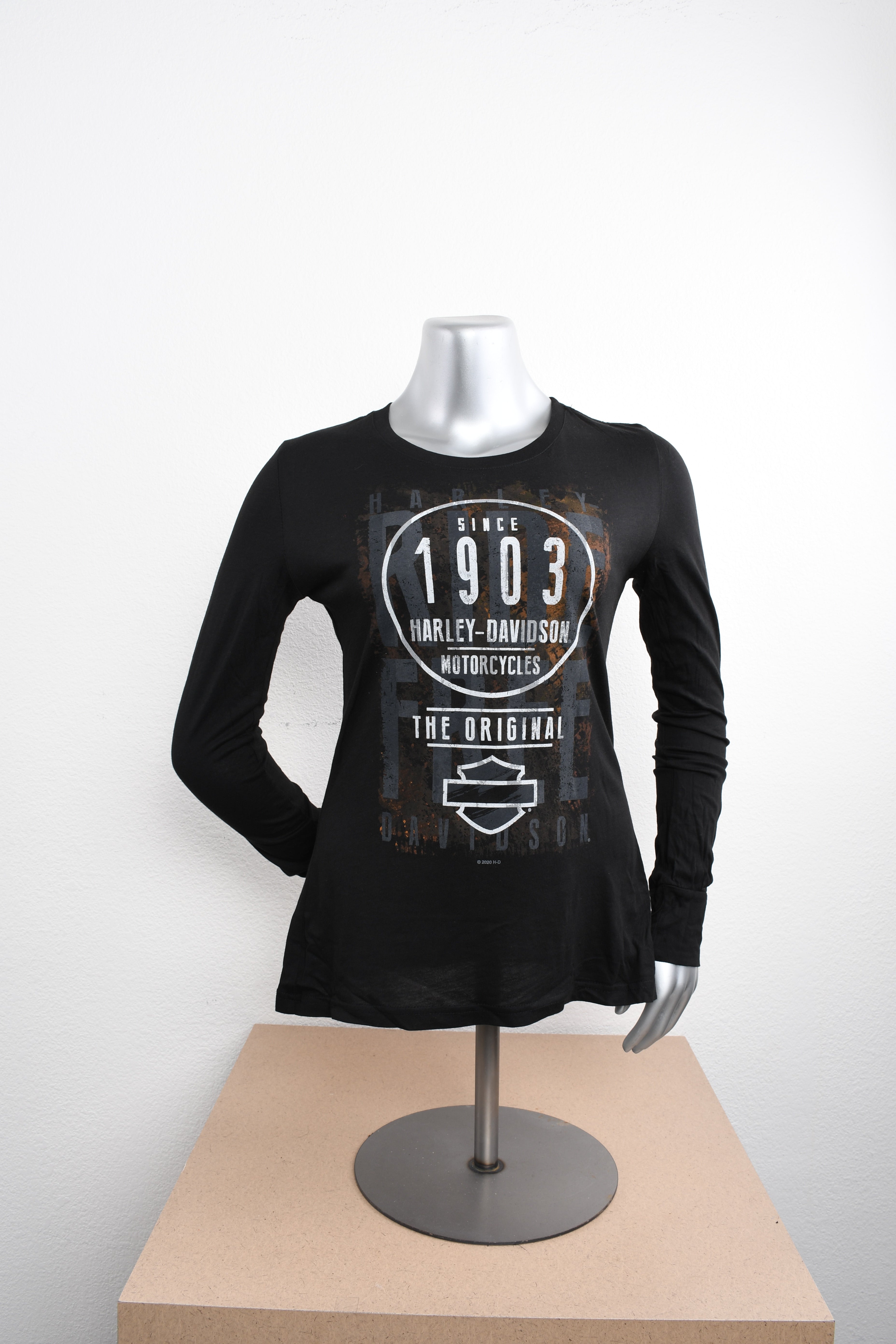 Licensed Product Womens Core Label Black Long Sleeve T-Shirt