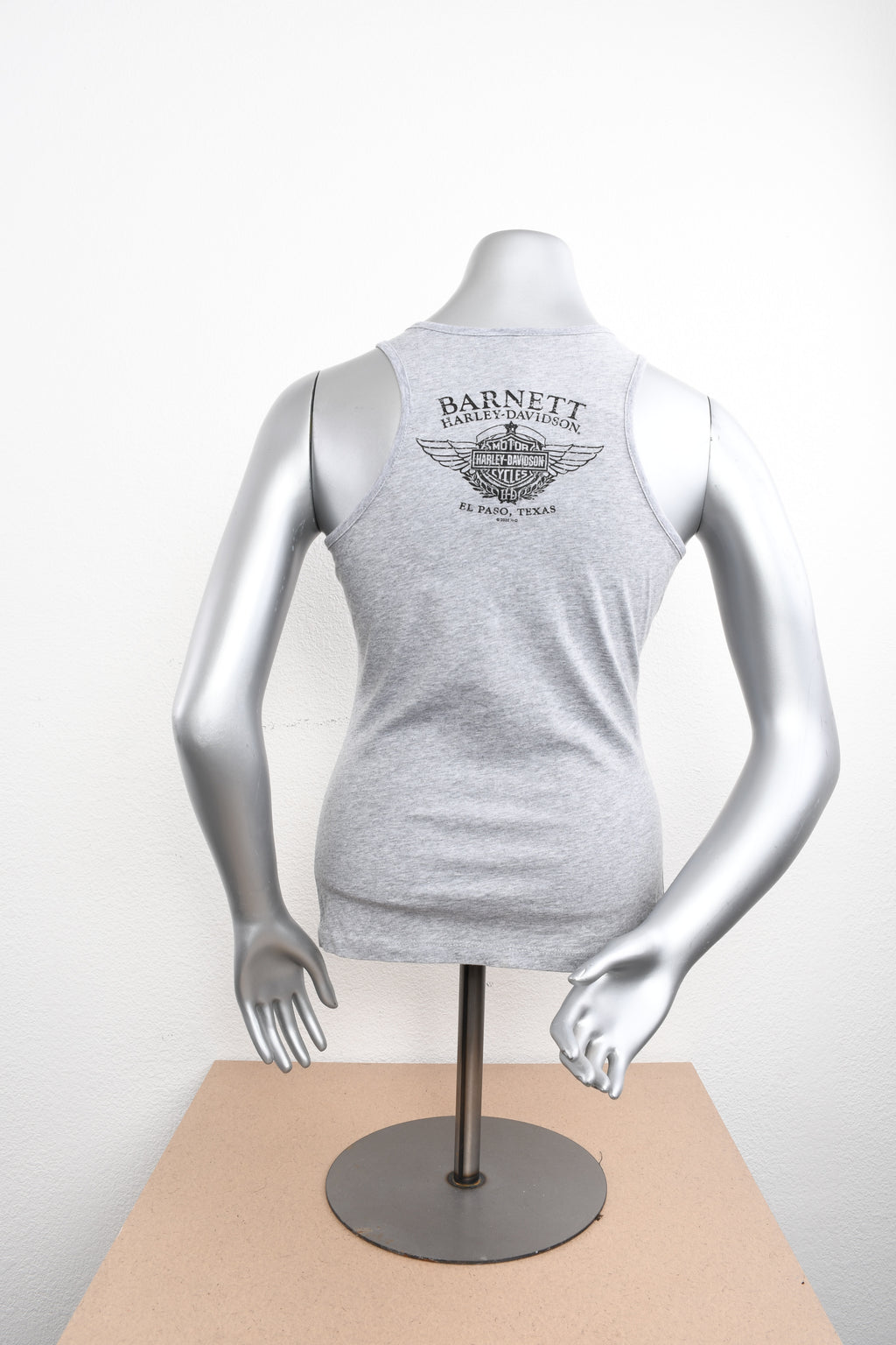 Licensed Product Womens Eagle Wave 2 Way Zip Grey Sleeveless Tank