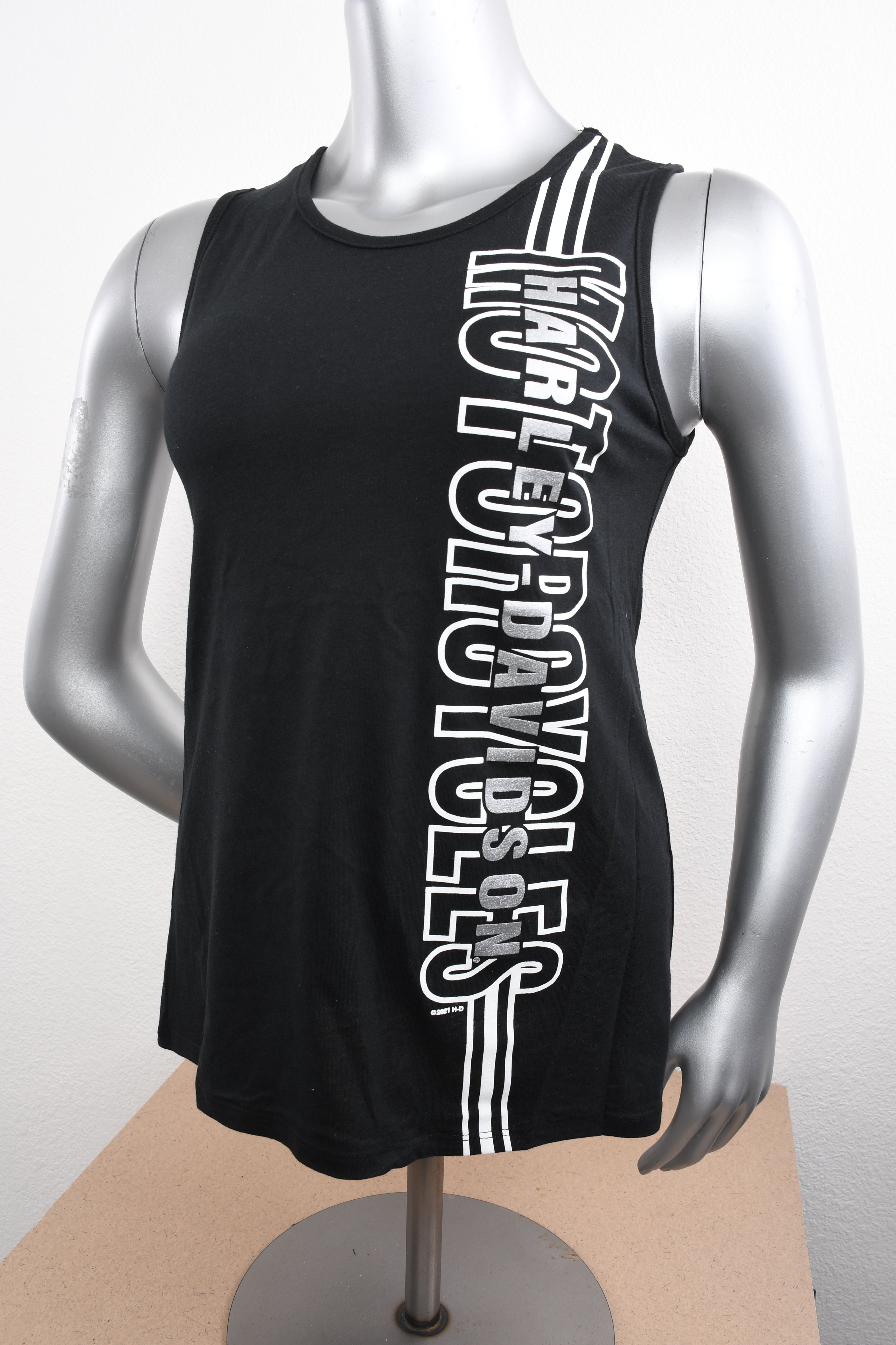 Licensed Product Womens Down Metallic Print Black Sleeveless Muscle T-Shirt Secondary image