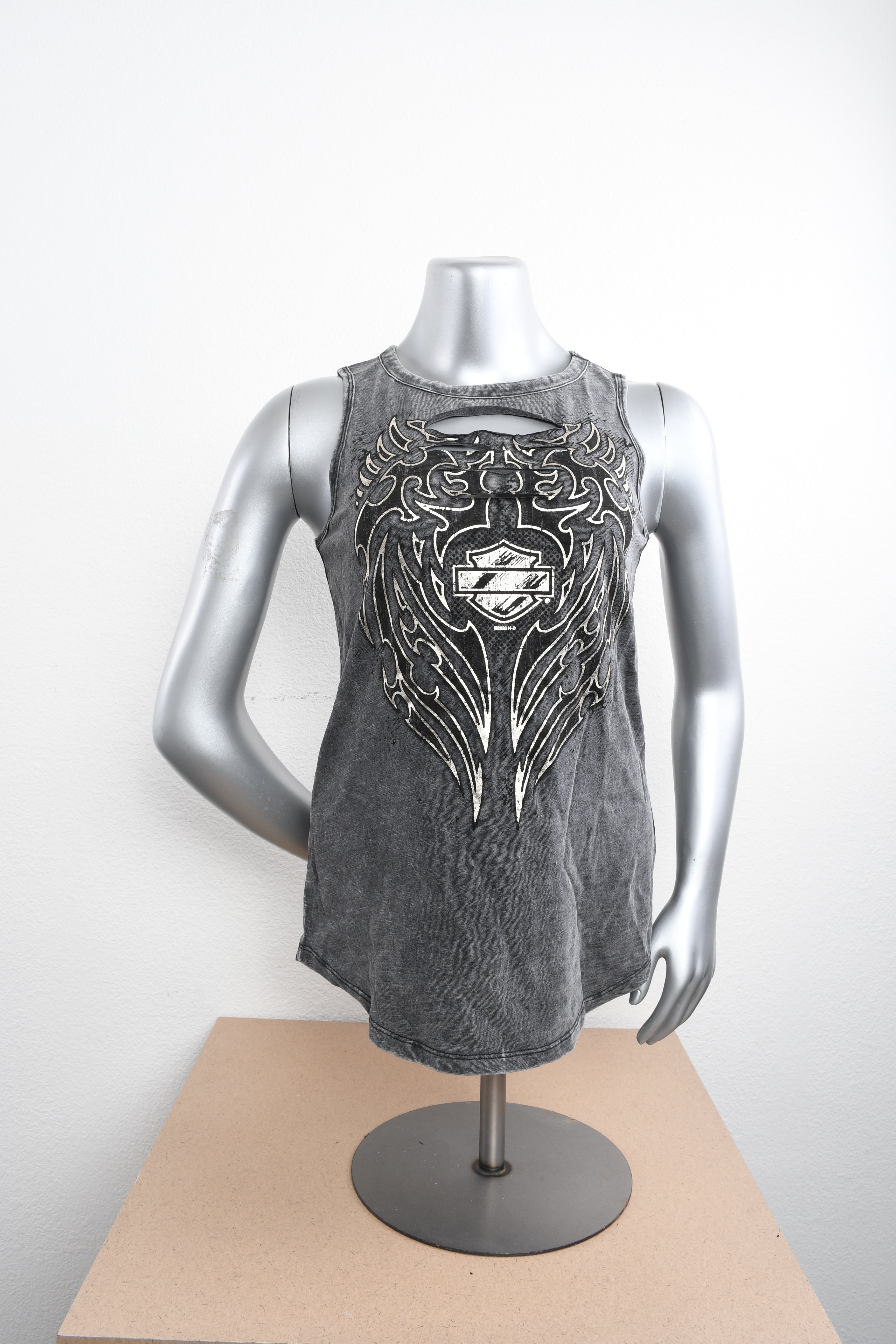 Licensed Product Womens Vivid Laser Cut Black Sleeveless Tank Main image