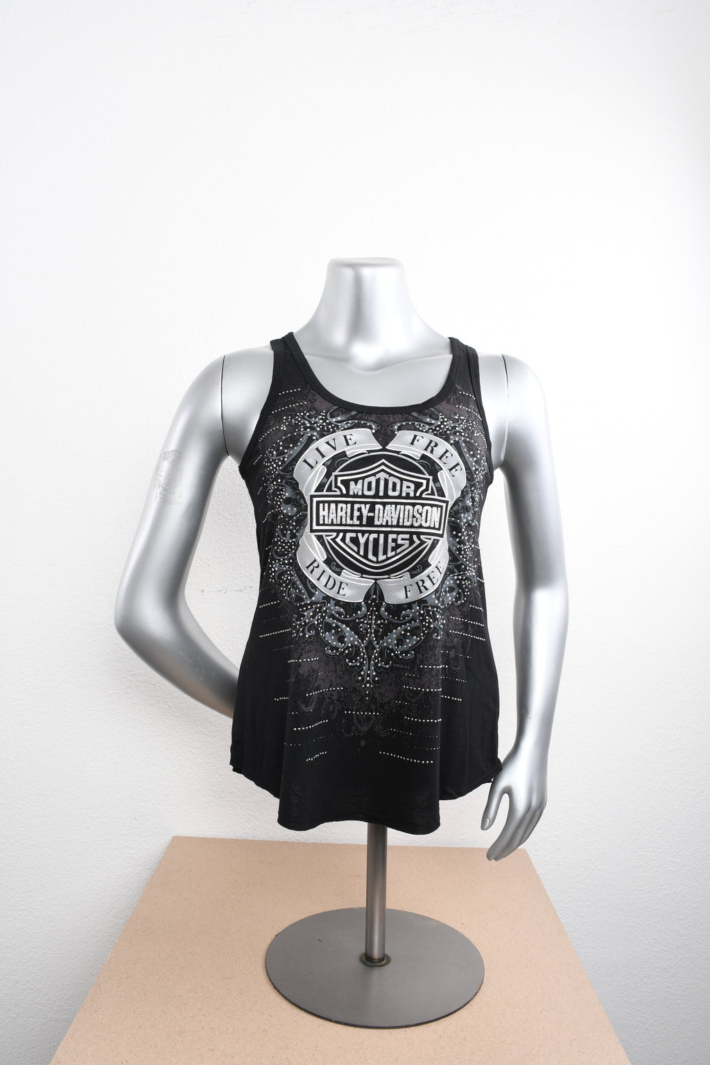 Licensed Product Womens Devotion Foil Print Black Sleeveless Tank