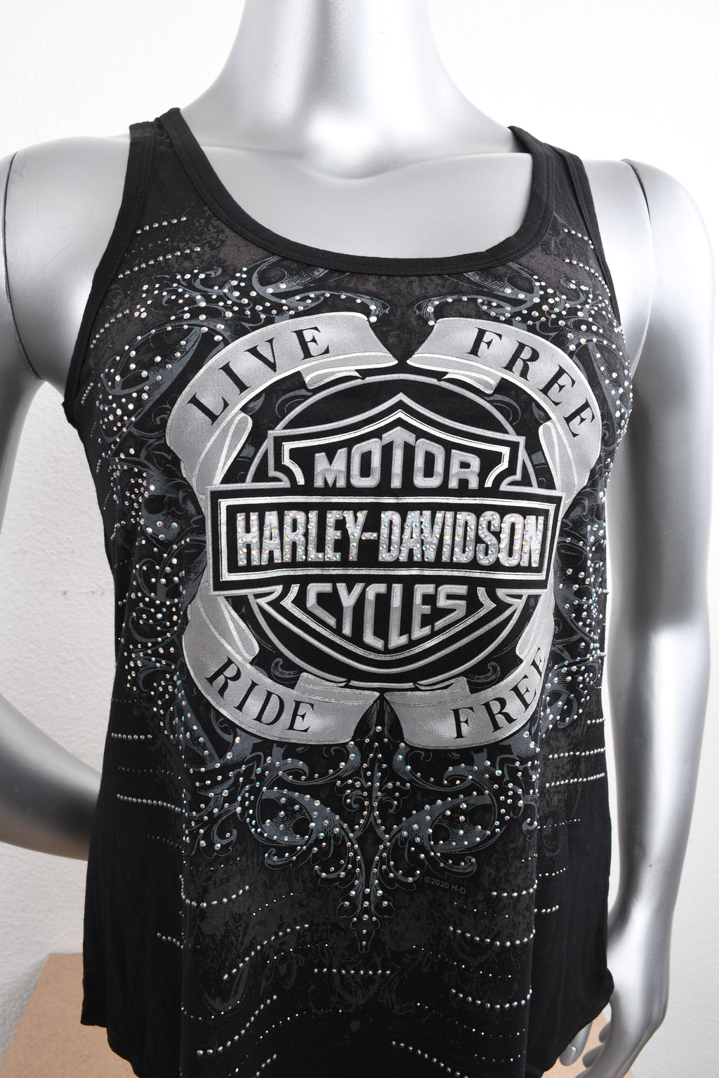 Licensed Product Womens Devotion Foil Print Black Sleeveless Tank