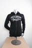 Licensed Product Womens Washed Name Full Zip Black Long Sleeve Hoodie
