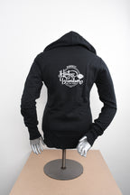 Licensed Product Womens Washed Name Full Zip Black Long Sleeve Hoodie