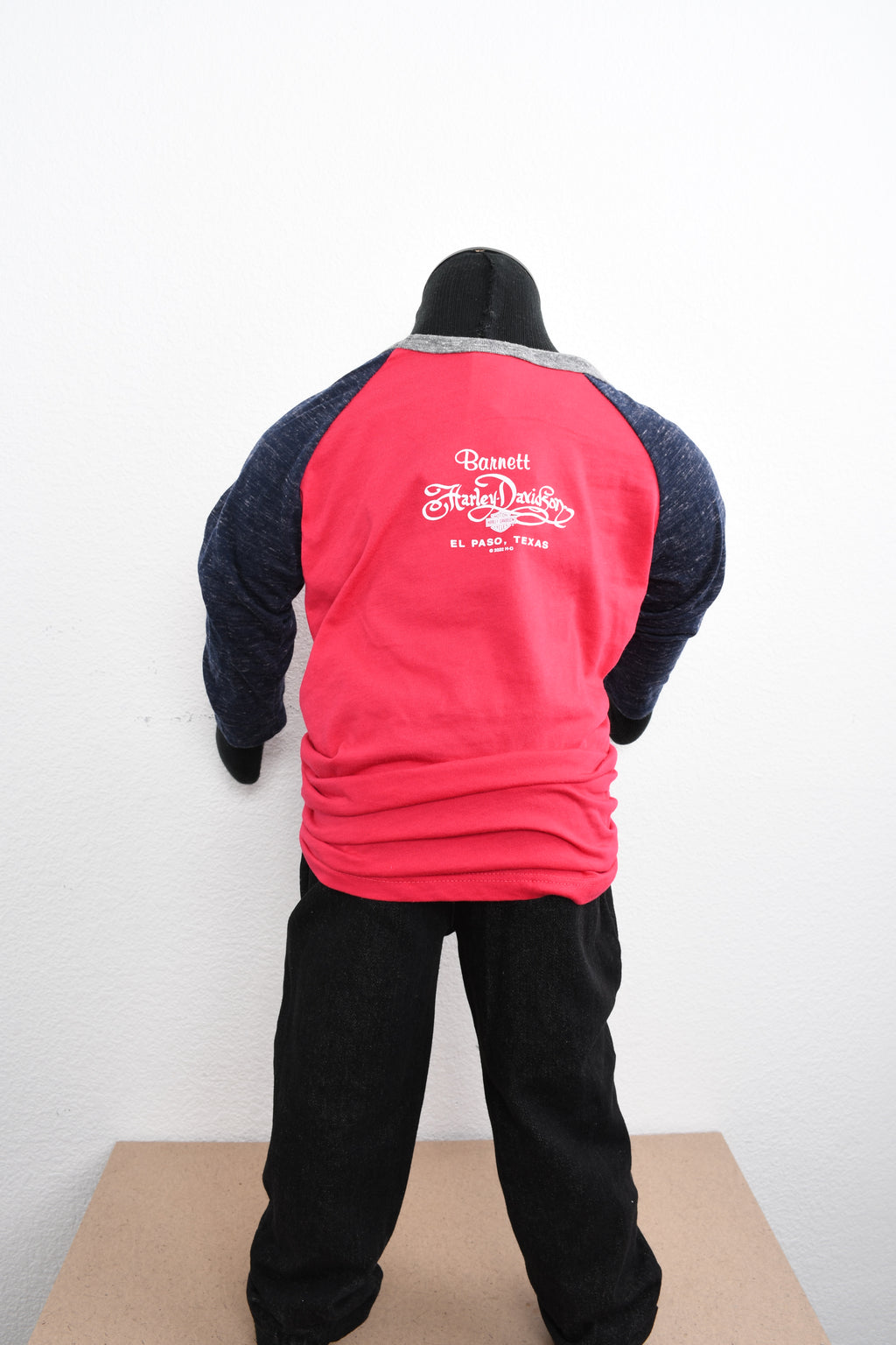 Licensed Product Girls Youth Stencil Round Raglan Pink 3/4 Sleeve T-Shirt