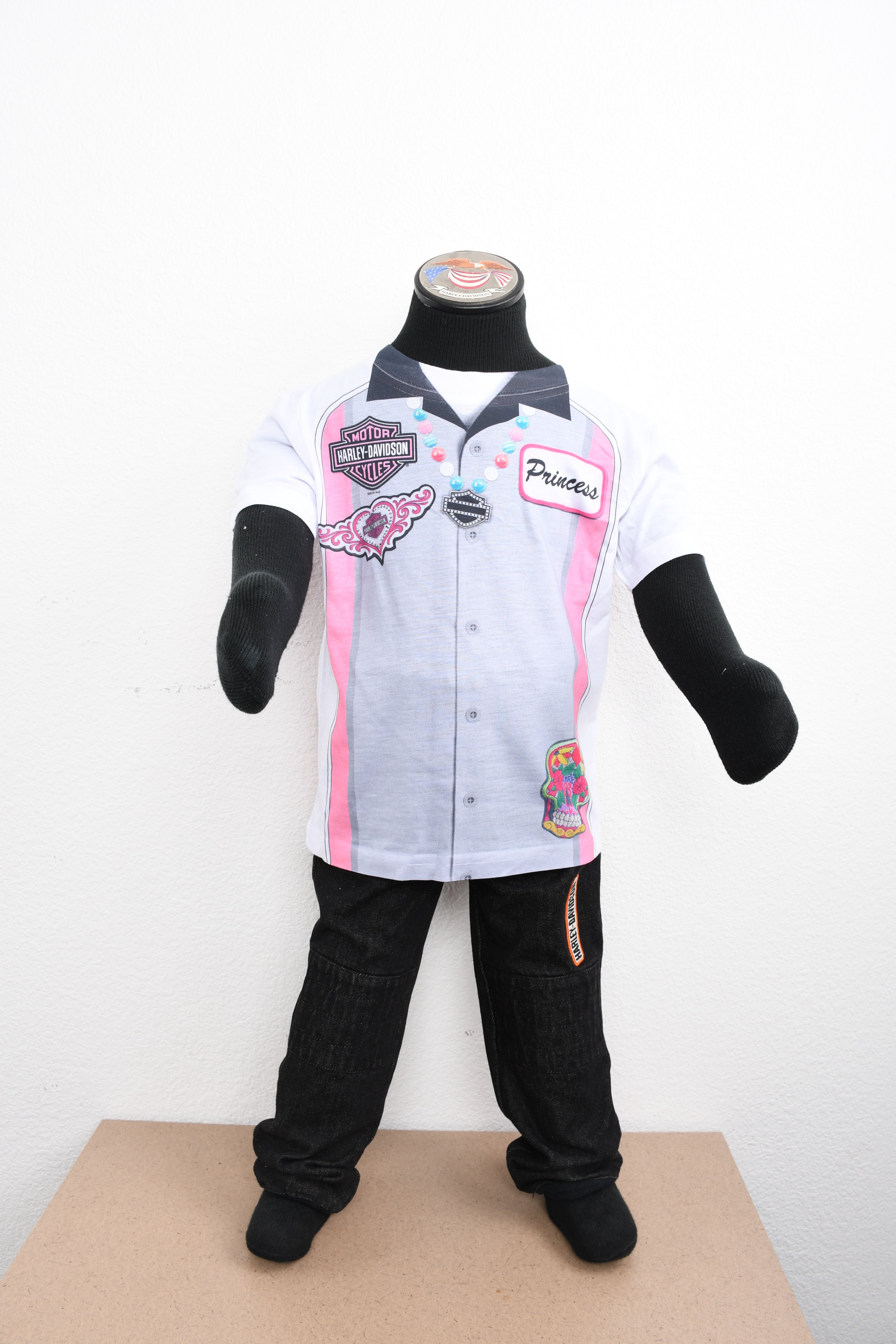 Licensed Product Girls Toddler Garage Girl Princess with B&S Sublimated Grey Short Sleeve T-Shirt Main image