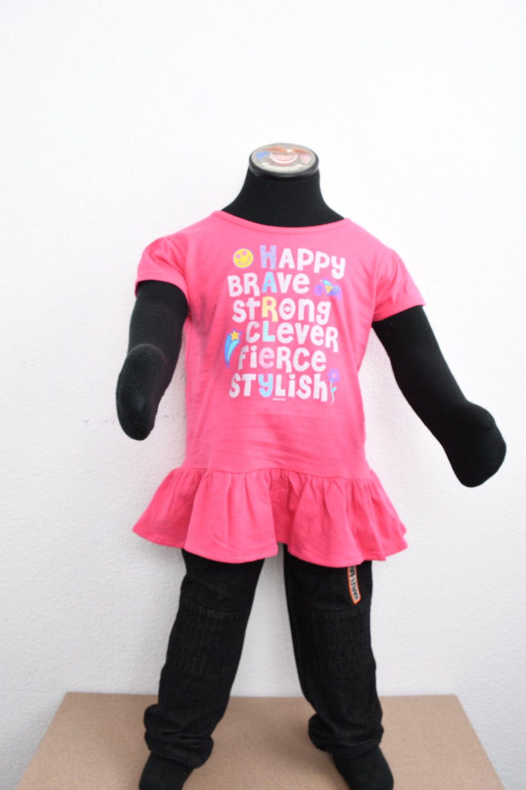 Licensed Product Girls Youth Ruffles Shimmer Ink Pink Short Sleeve T-Shirt