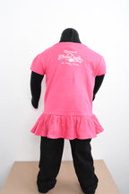 Licensed Product Girls Youth Ruffles Shimmer Ink Pink Short Sleeve T-Shirt