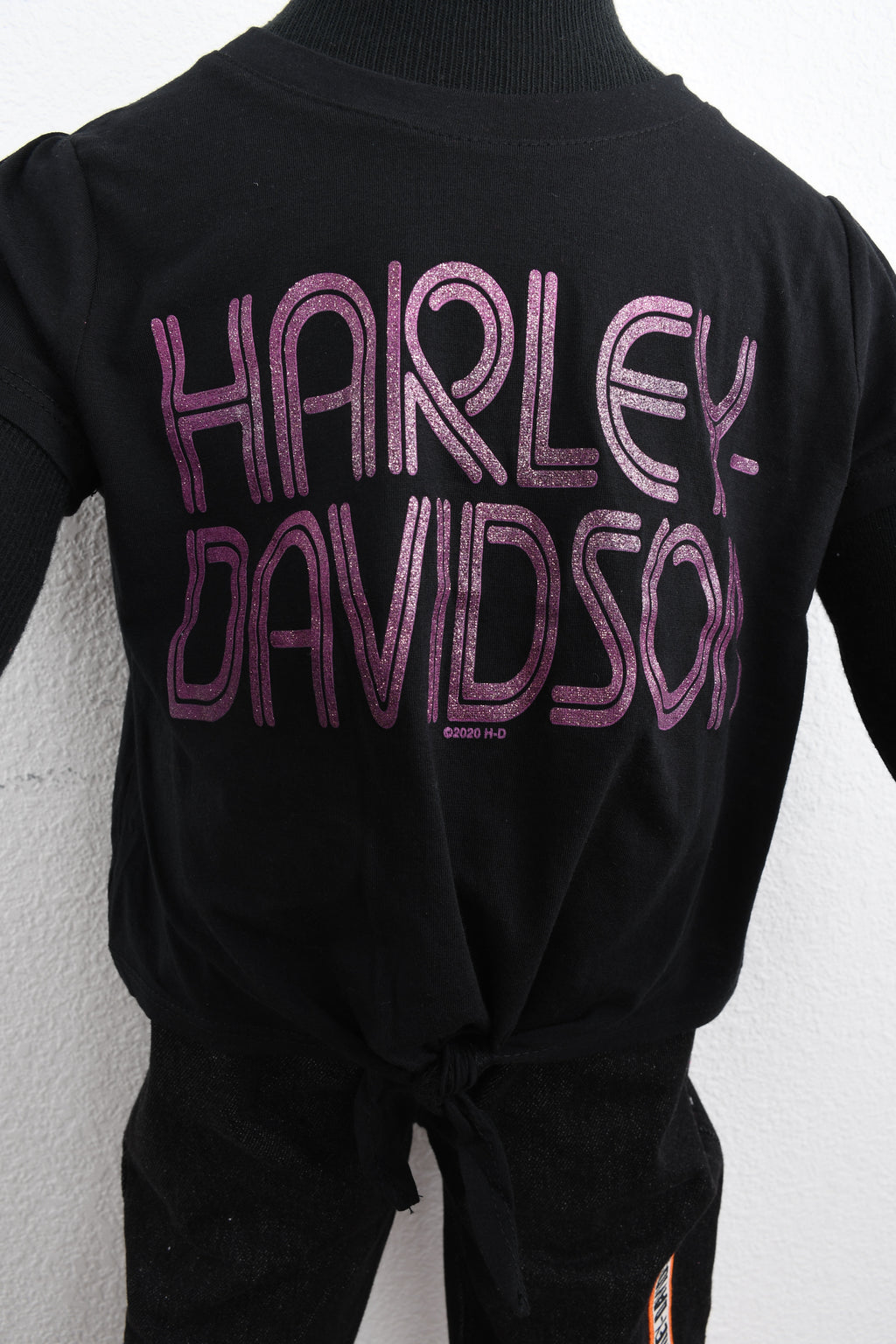 Licensed Product Girls Youth Star Gazer Glitter Black Short Sleeve T-Shirt