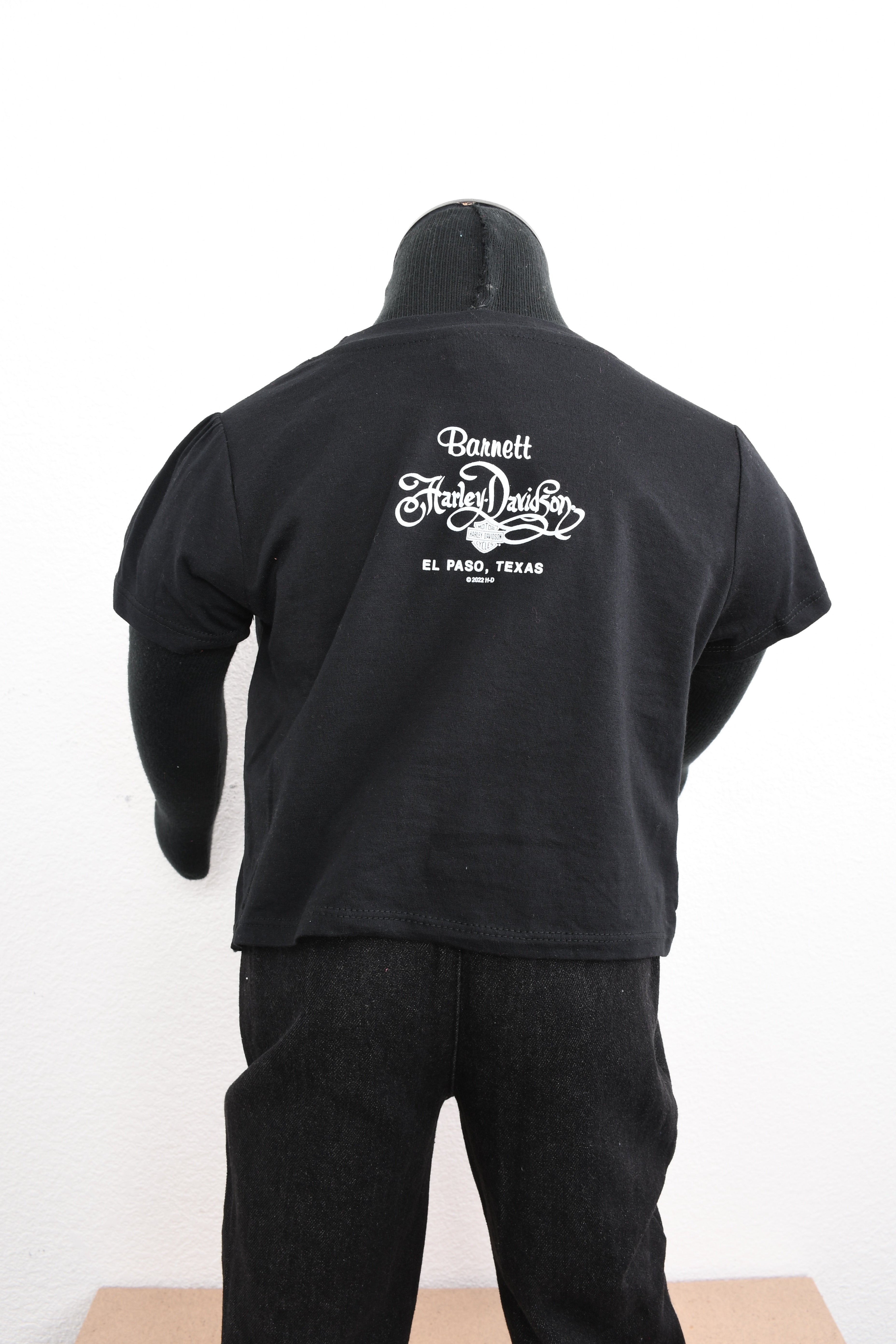 Licensed Product Girls Youth Star Gazer Glitter Black Short Sleeve T-Shirt