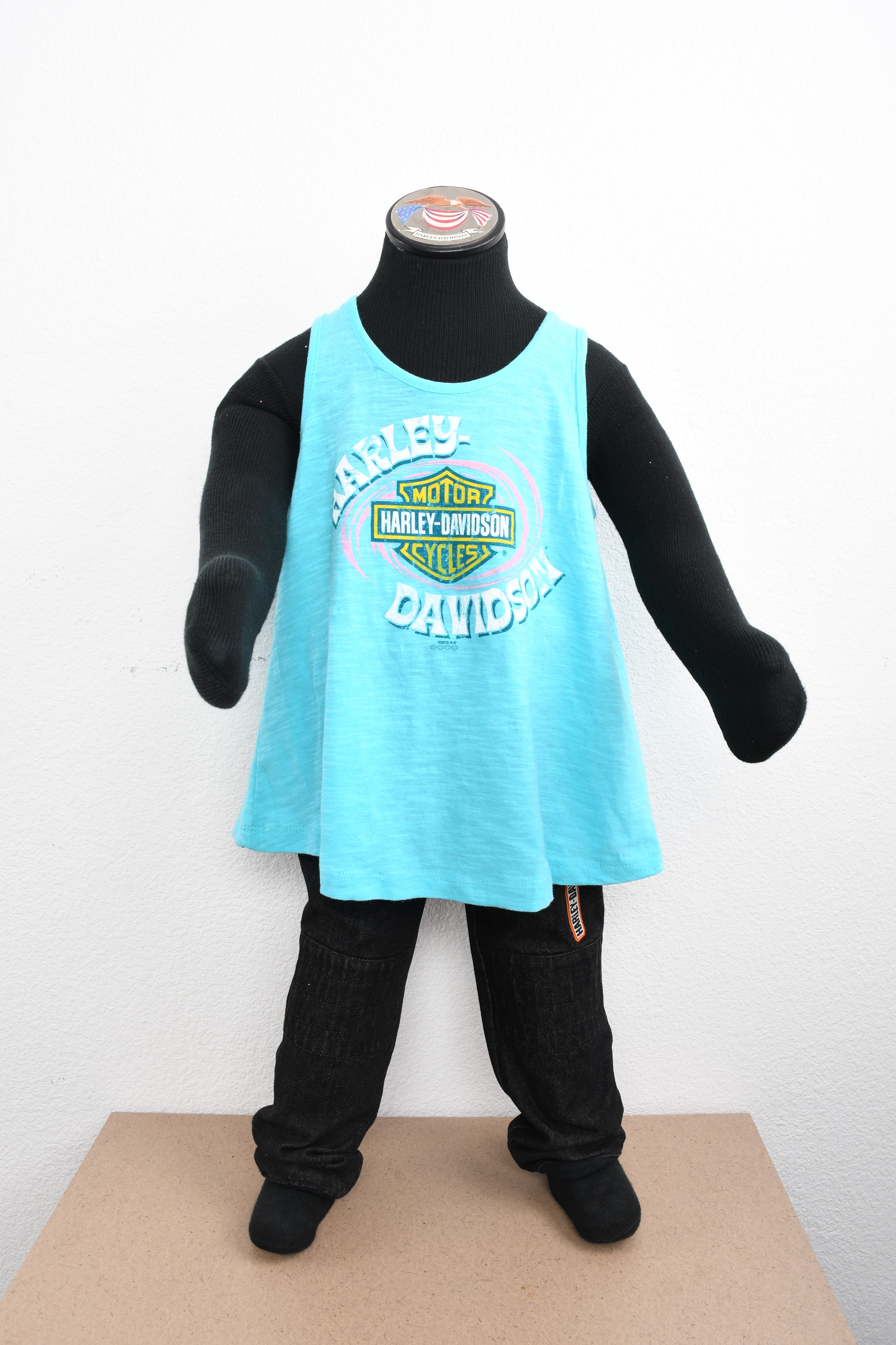 Licensed Product Girls Youth Groovy Flowy Green Sleeveless Tank Main image