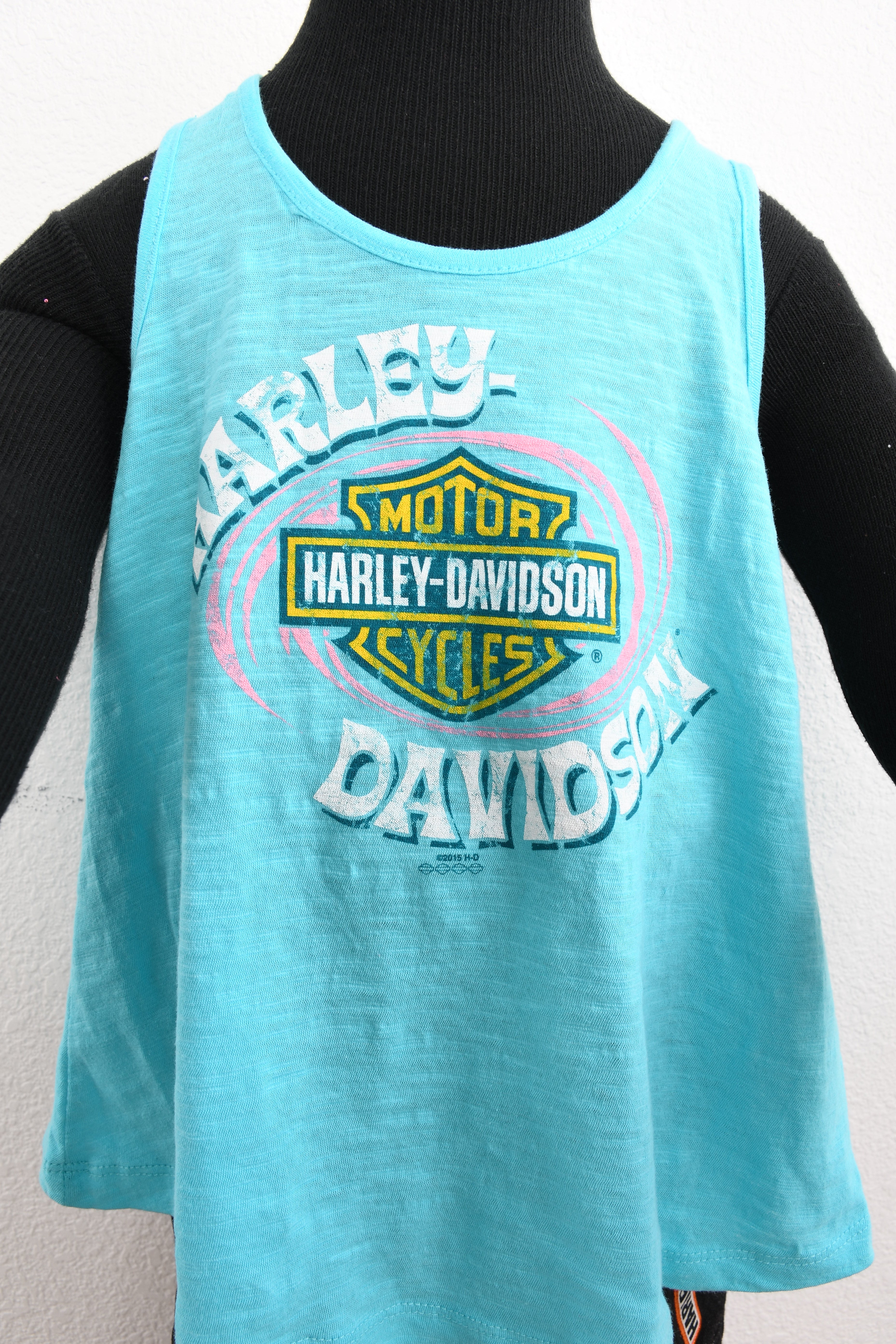 Licensed Product Girls Youth Groovy Flowy Green Sleeveless Tank Secondary image