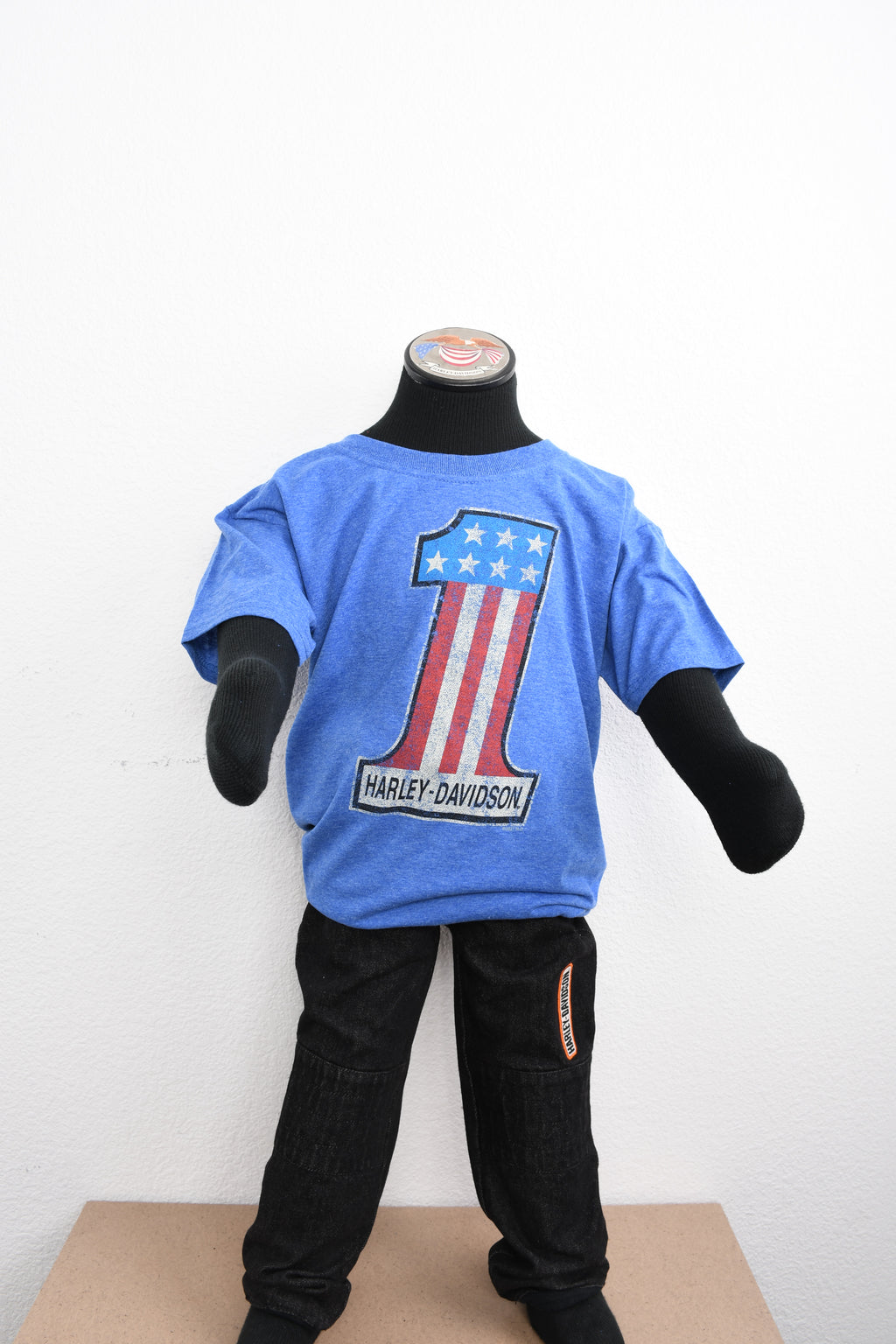 Licensed Product Boys Youth RWB #1 Logo Blue Short Sleeve T-Shirt