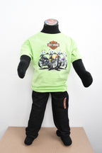 Licensed Product Toddler Tiny Troop Motorcycles Green Short Sleeve T-Shirt