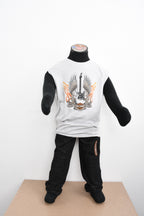 Licensed Product Boys Youth Guitar Wing Flames Grey Sleeveless Muscle T-Shirt