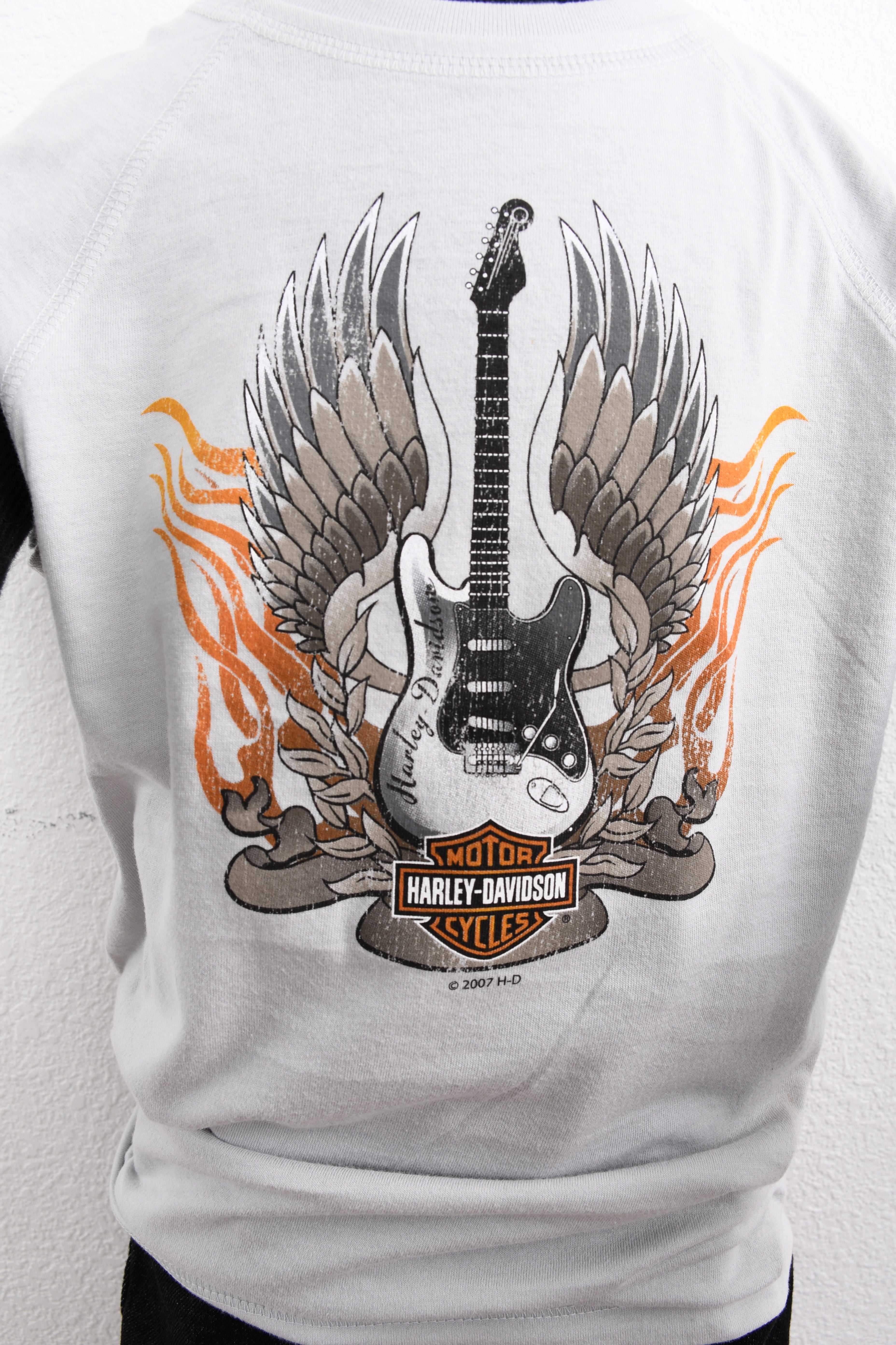 Licensed Product Boys Youth Guitar Wing Flames Grey Sleeveless Muscle T-Shirt Secondary image