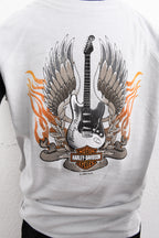 Licensed Product Boys Youth Guitar Wing Flames Grey Sleeveless Muscle T-Shirt