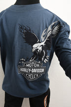 Licensed Product Boys Youth Eagle Over Blue Long Sleeve T-Shirt