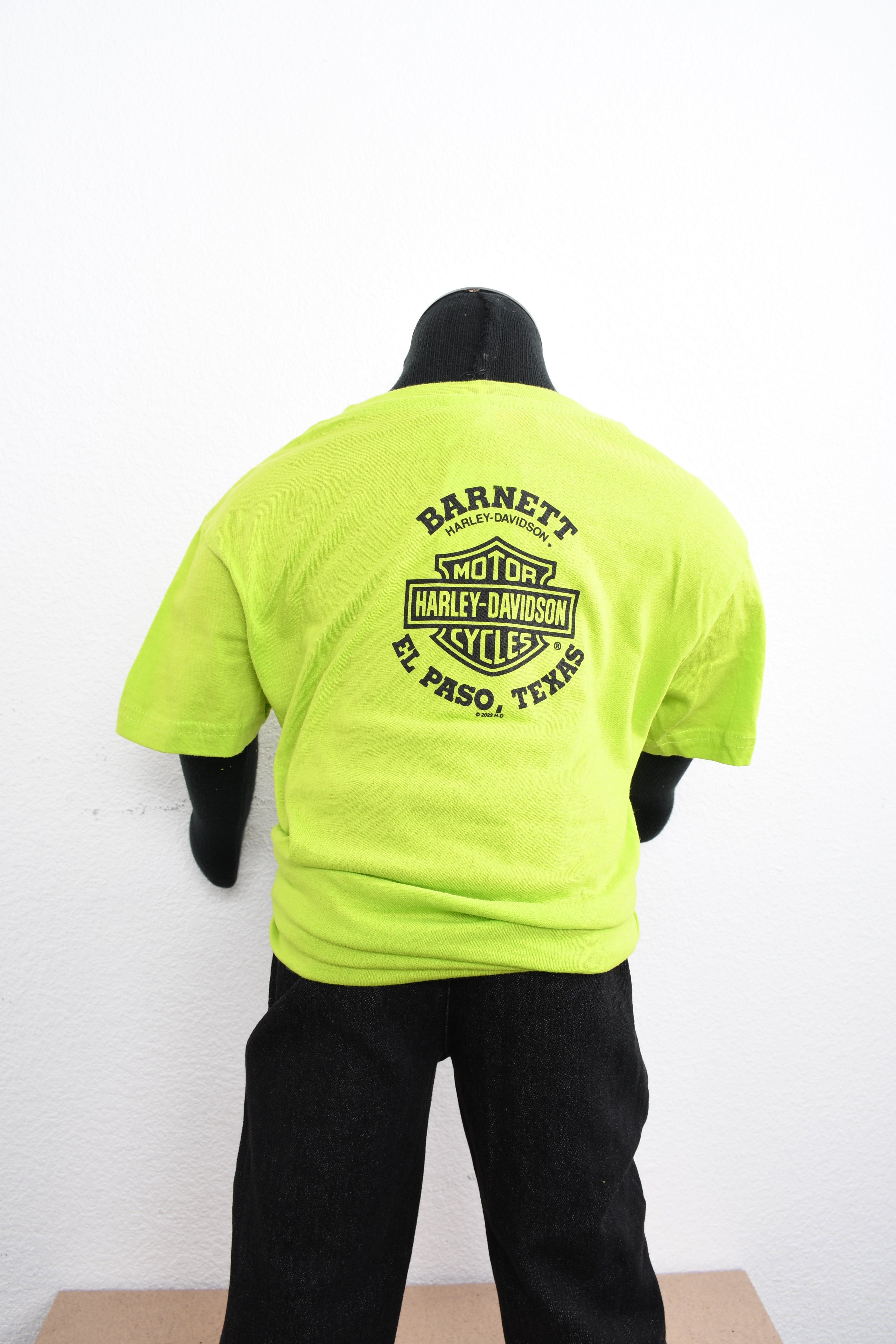 Licensed Product Boys Youth Long Logo Lightweight Green Short Sleeve T-Shirt