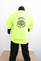 Licensed Product Boys Youth Play Hard Winged Skull Safety Green Short Sleeve T-Shirt