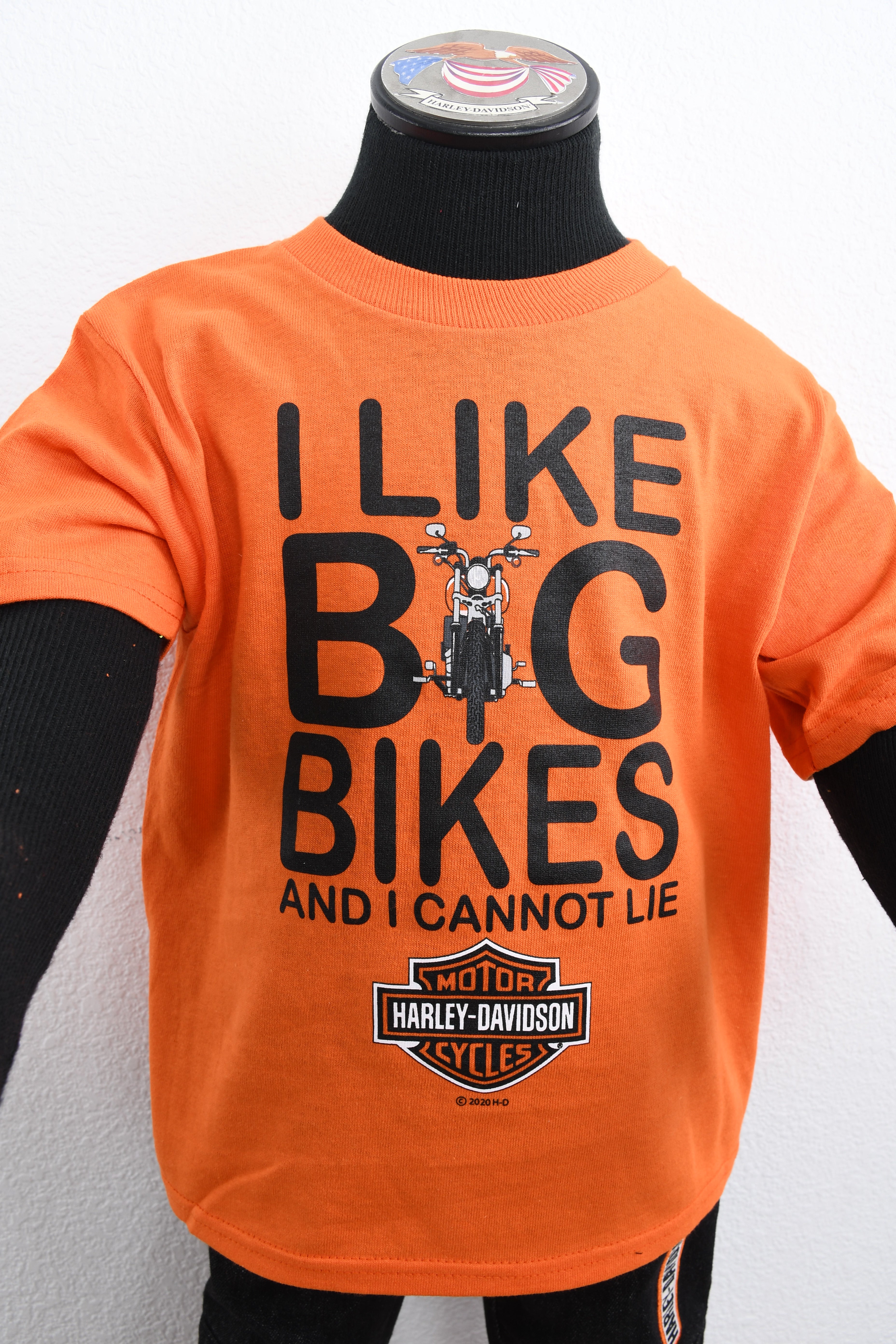 Licensed Product Boys Toddler I Like Big Bikes Orange Short Sleeve T-Shirt