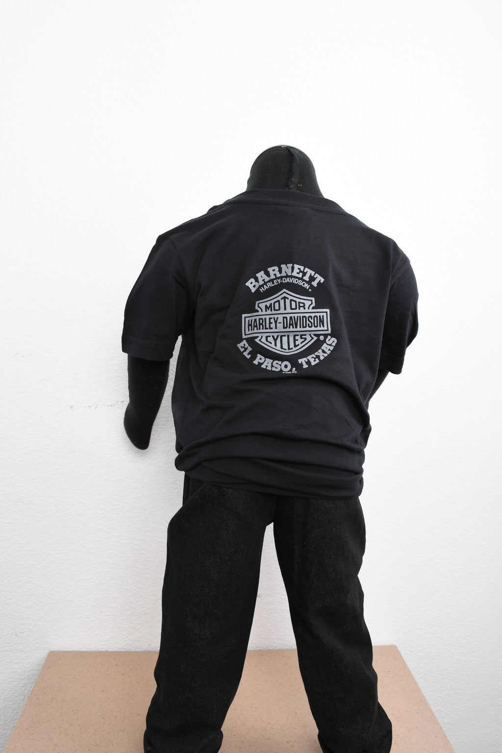 Licensed Product Boys Youth Patch Proud Sublimated Biker Black Short Sleeve T-Shirt