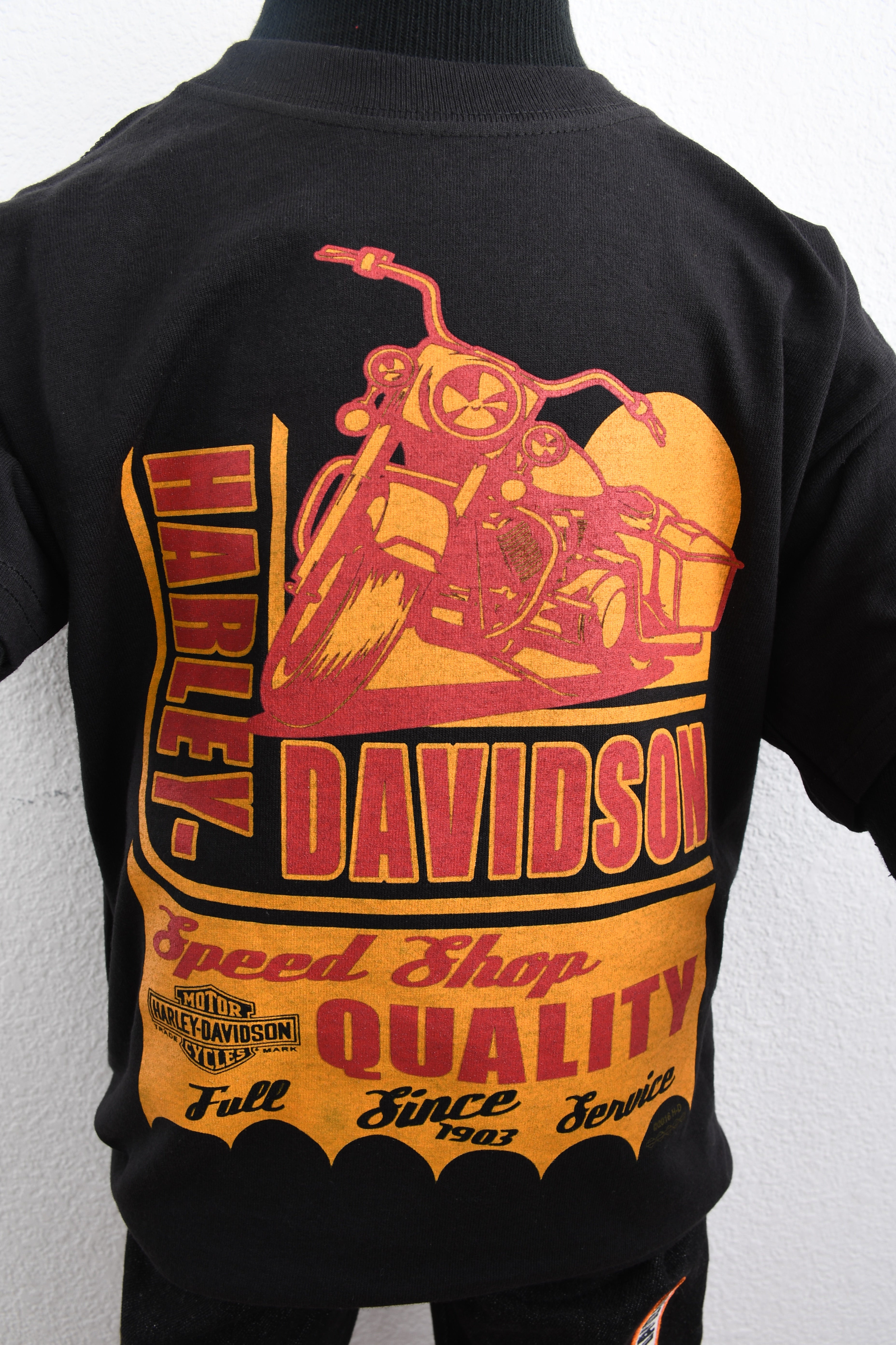 Licensed Product Boys Youth Speed Shop Motorcycle Black Short Sleeve T-Shirt Secondary image