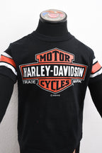 Licensed Product Boys Youth Striped Interlock Black Short Sleeve T-Shirt