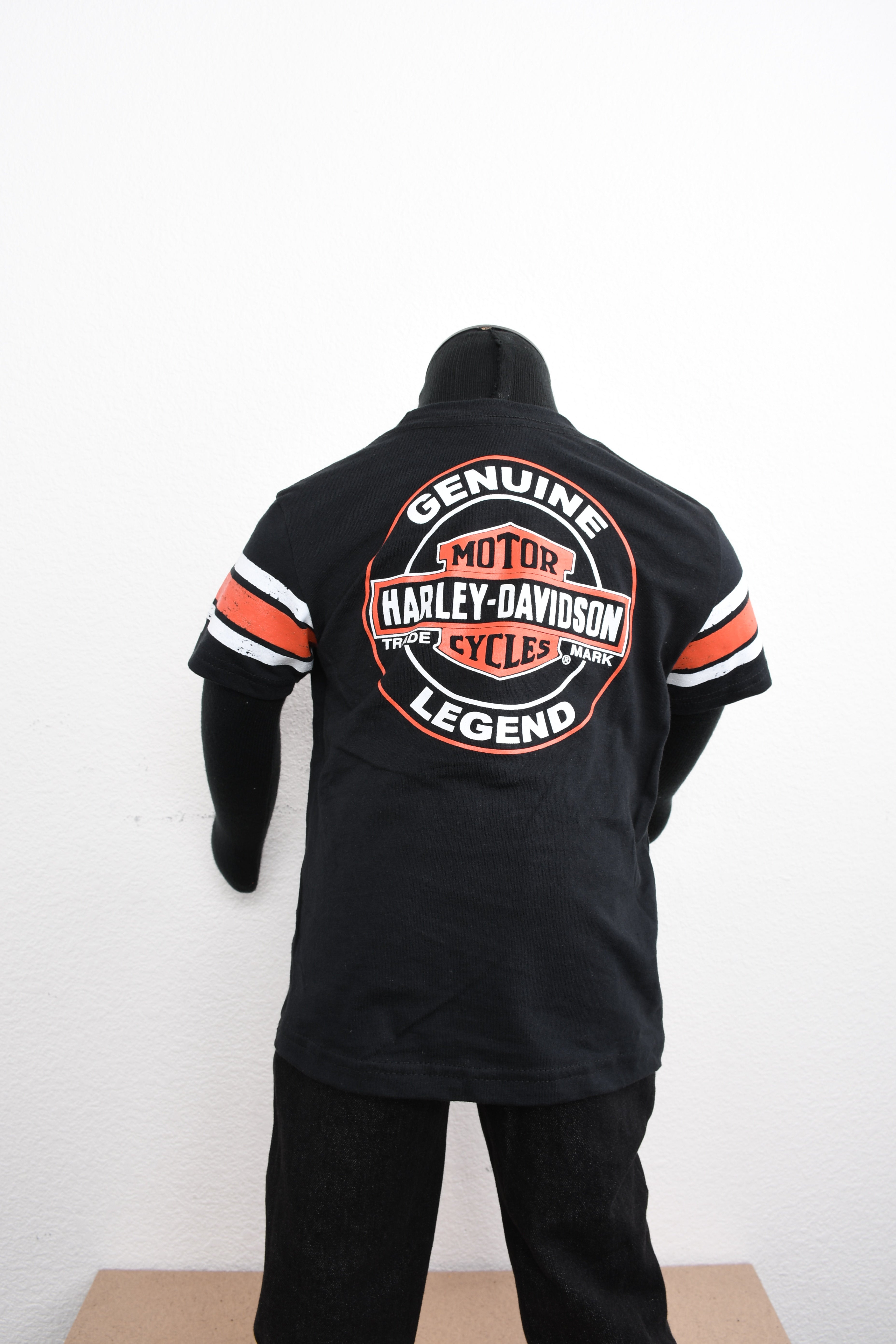 Licensed Product Boys Toddler Striped Interlock Black Short Sleeve T-Shirt