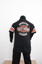 Licensed Product Boys Youth Striped Interlock Black Short Sleeve T-Shirt